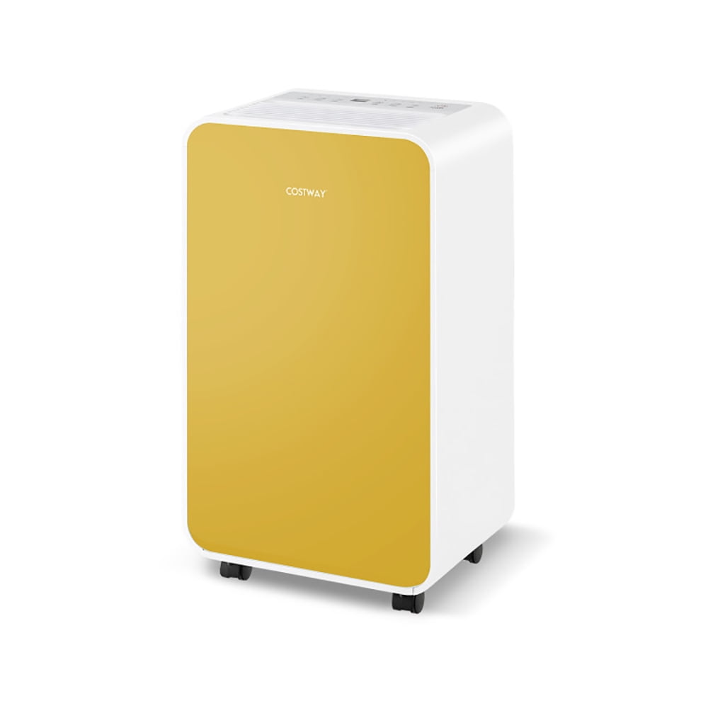 Barara King Portable Dehumidifier for Home and Basement, Quiet Moisture Removal (Yellow, 32 Pints per Day) n17ye