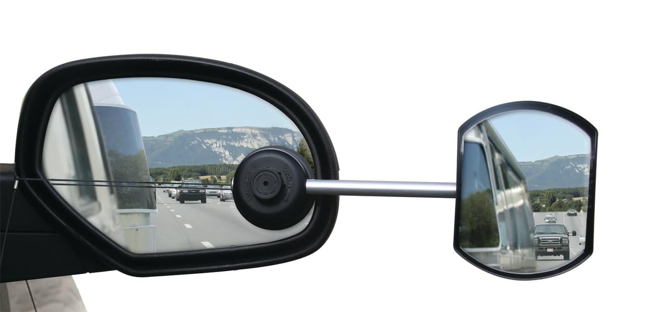 Camco Tow-N-See Convex Towing Mirror for Vehicle Side Mirror (Passenger Side, 1 Pack) 1rk4l
