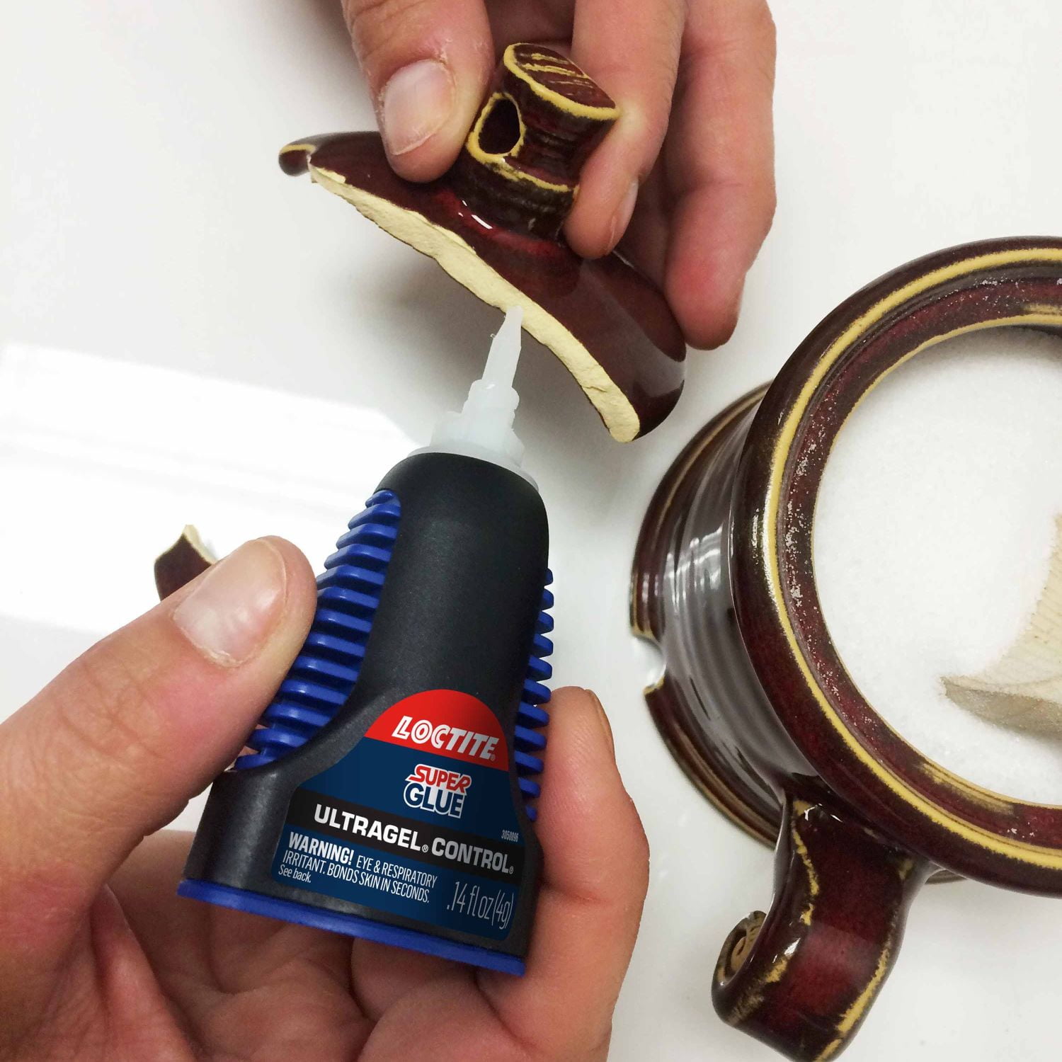 Loctite Super Glue Ultra Gel Control, Rubber Toughened Adhesive for Precision Repairs (Clear, 0.14 fl oz) igy19