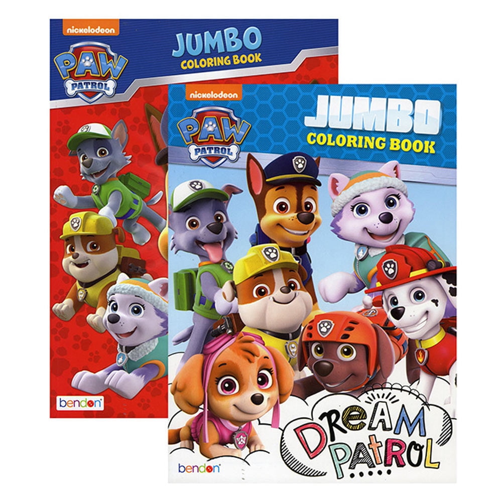 BAZIC Paw Patrol Jumbo Coloring and Activity Book Set (2 Pack, 8 in x 10.75 in) ystpz