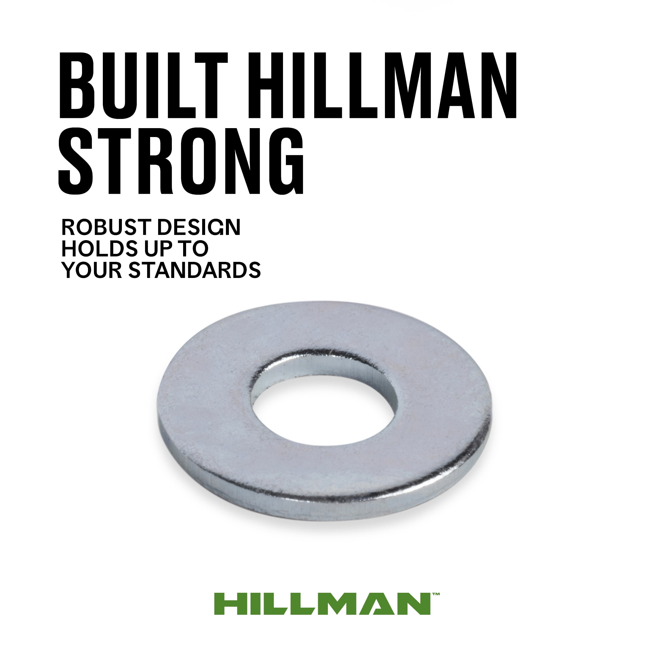 Hillman Fender Washers, Steel Zinc Plated, Heavy-Duty Fastener Hardware (Silver, 1/2 in x 1-1/2 in, 3 Pack) avpz5