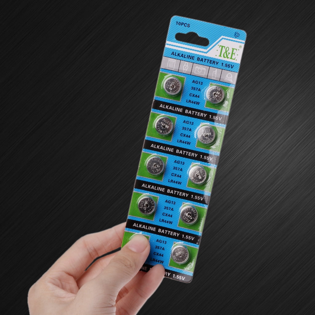 MANNYA LR44 AG13 Button Coin Cell Batteries (10 Pack, 1.5V) 2x92i