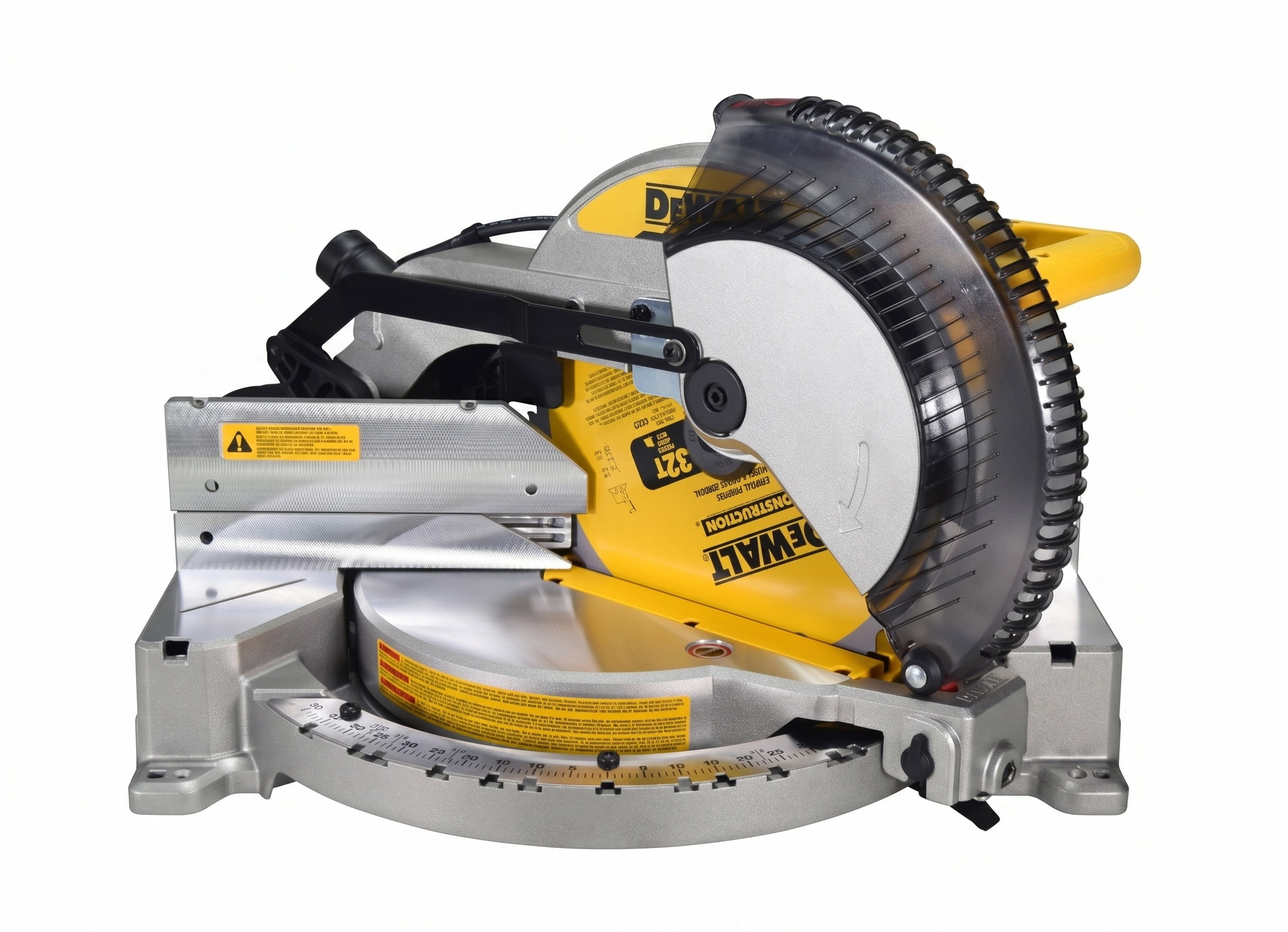 DEWALT DWS715 15-Amp 12 in. Single-Bevel Compound Miter Saw (Yellow, 12 in.) f30jy