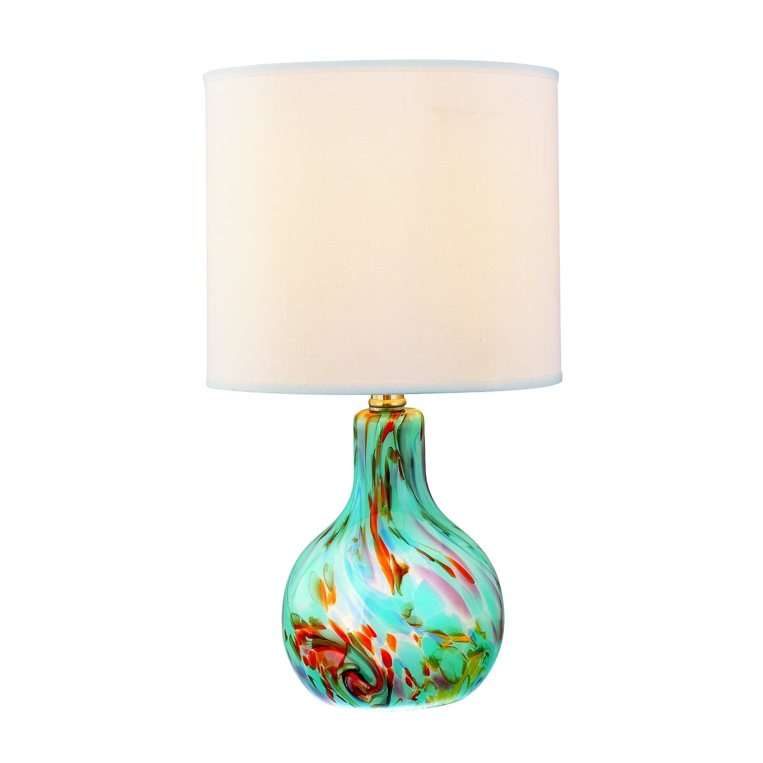 Lite Source Pepita Collection Table Lamp with Integrated Nightlight (7 in H x 8 in W) hvecg