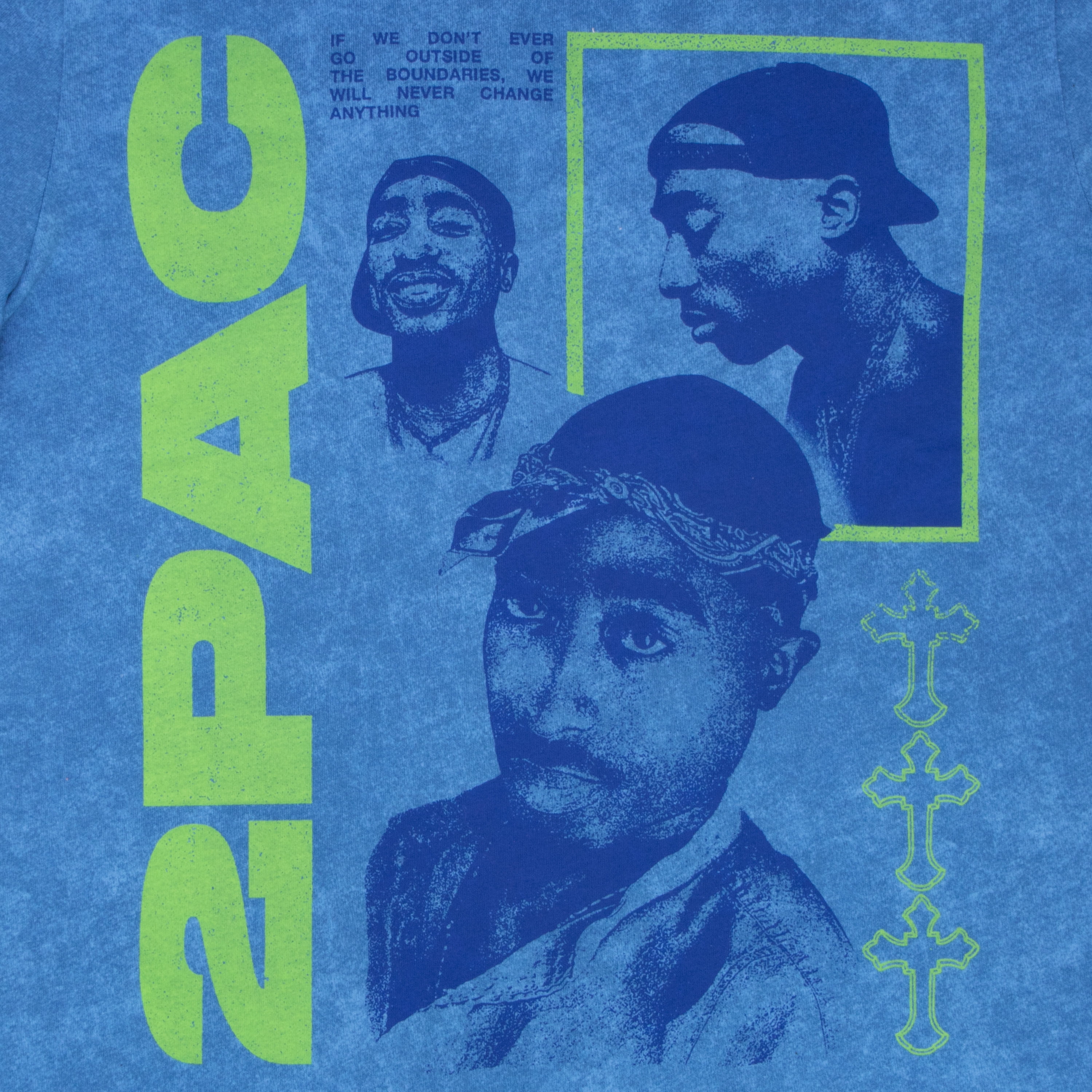 2PAC Boys Music Tour Graphic T-Shirt (Blue, Size 18) jujb8