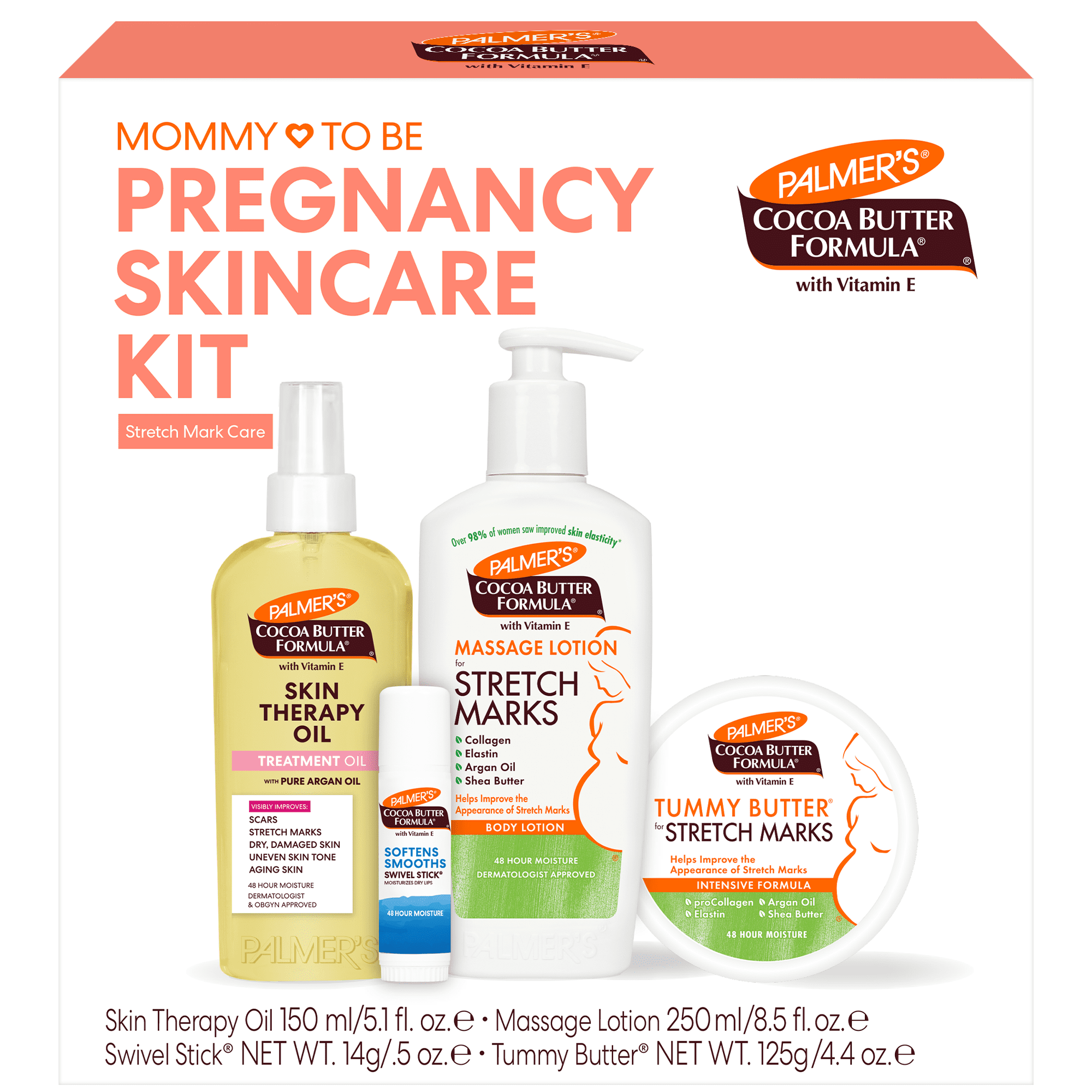 Palmer's Cocoa Butter Pre-Natal Care Kit for Stretch Marks and Dry Skin (3 Piece Set) yjirv