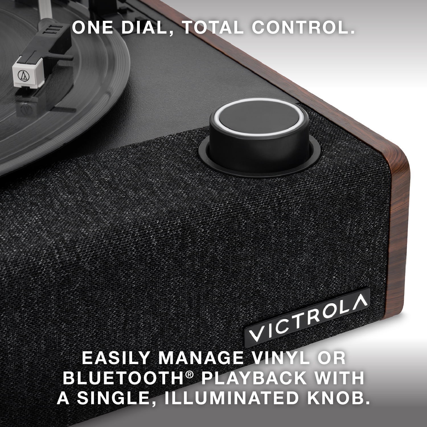 Victrola Eastwood II Bluetooth Record Player with 3-Speed Turntable (Black) tlz0k