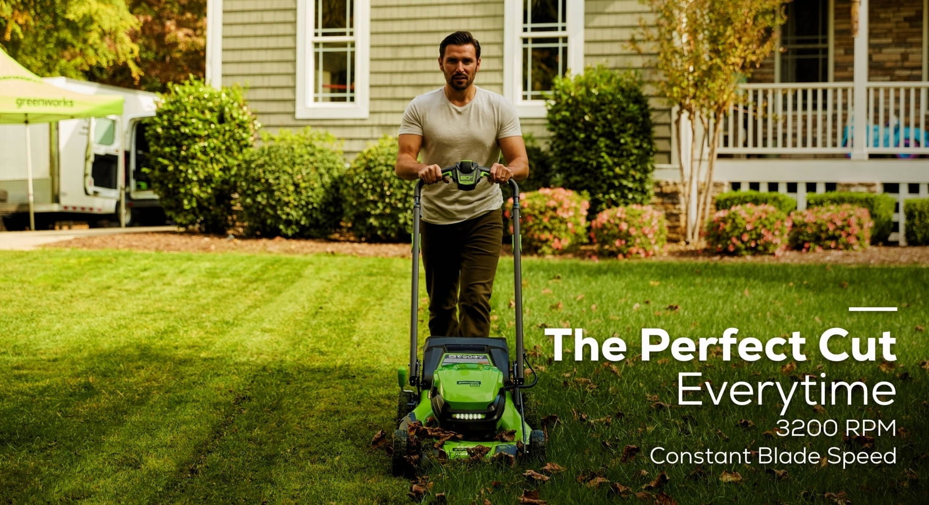 Greenworks 80V 21 in Cordless Self-Propelled Lawn Mower with 4.0Ah and 2.0Ah Batteries (Green, 21 in) nizz4