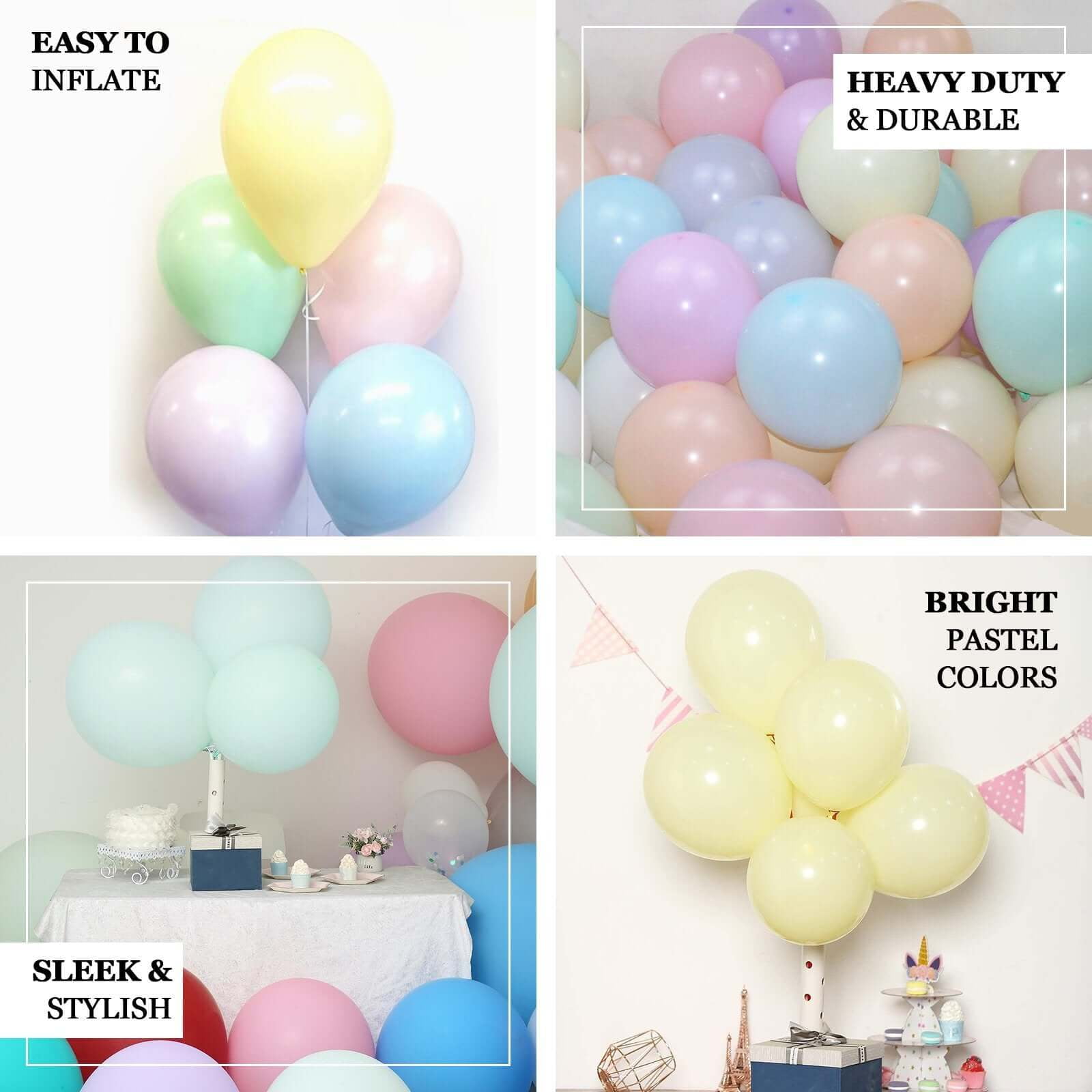 Efavormart Matte Pastel Olive Green Latex Party Balloons (12 in, 25 Pack) olue7