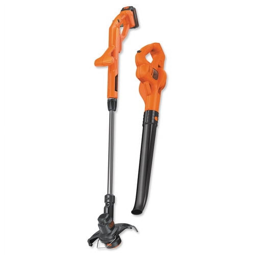 BLACK+DECKER Cordless String Trimmer and Leaf Blower Combo Kit (Black, 20V System) zlbnc