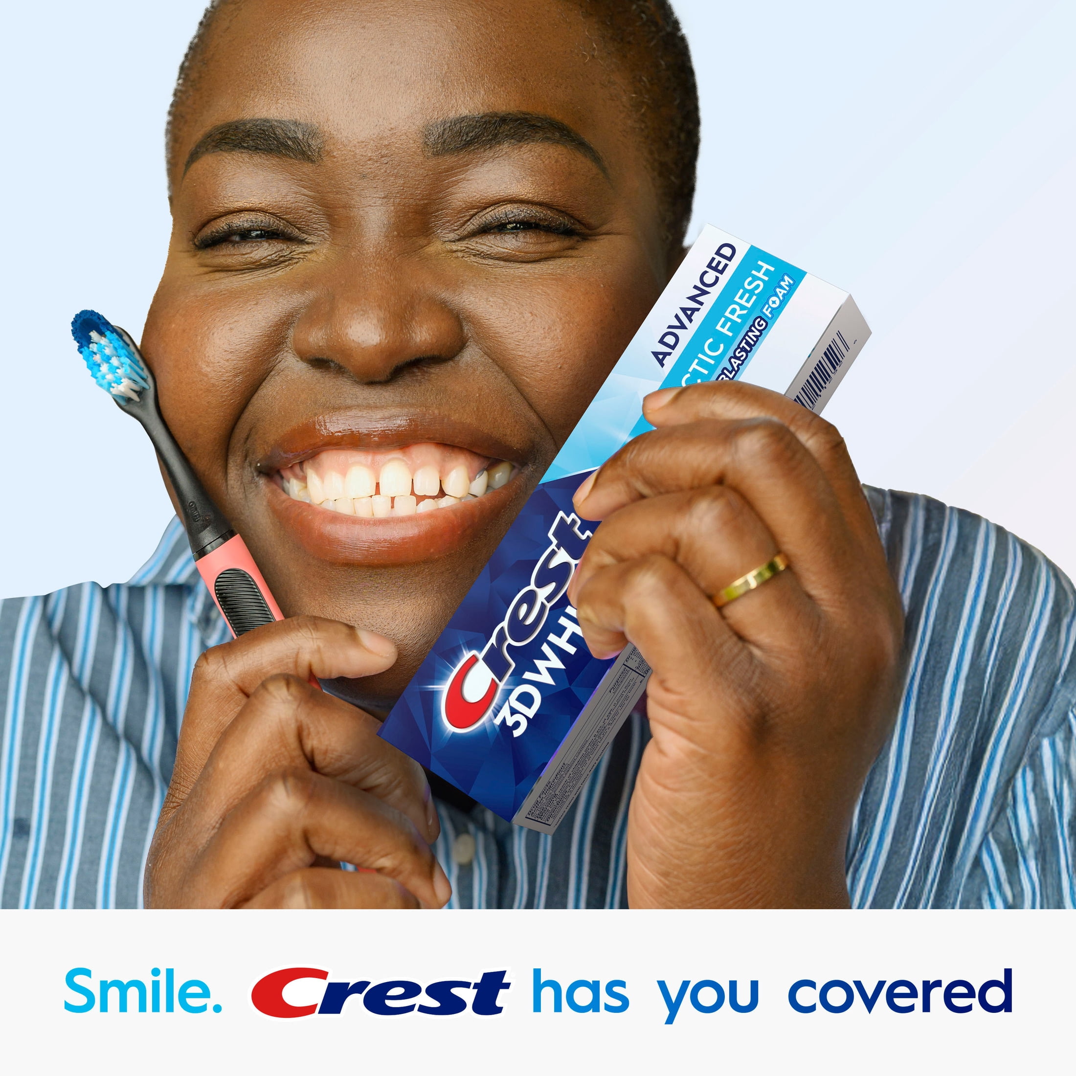 Crest 3D White Advanced Arctic Fresh Whitening Toothpaste (White, 3.3 oz) cdtjq