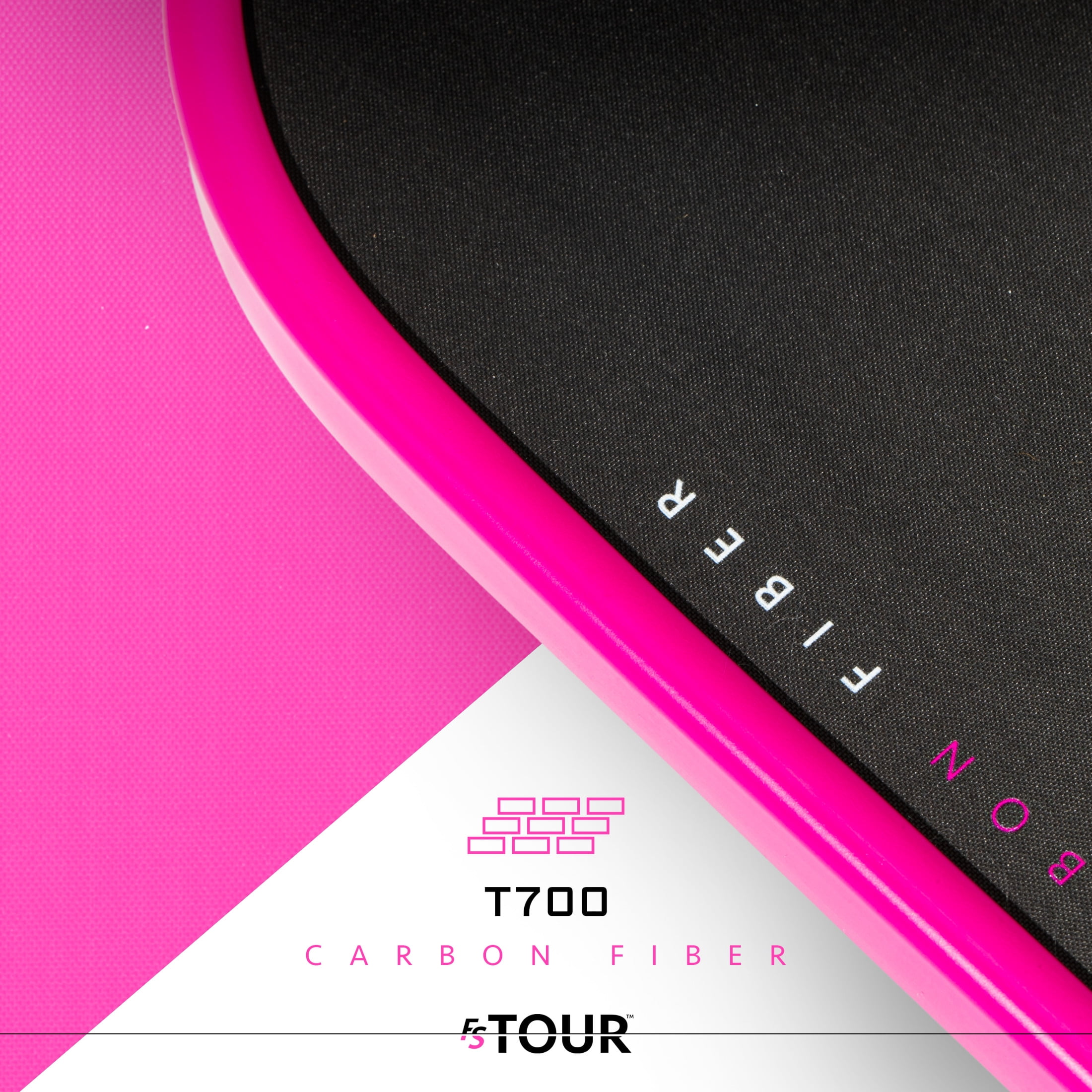 Franklin Sports FS Tour Series Pickleball Paddle - Carbon Fiber Surface - Pro Player Performance (Pink, 8.8 oz) y20ni