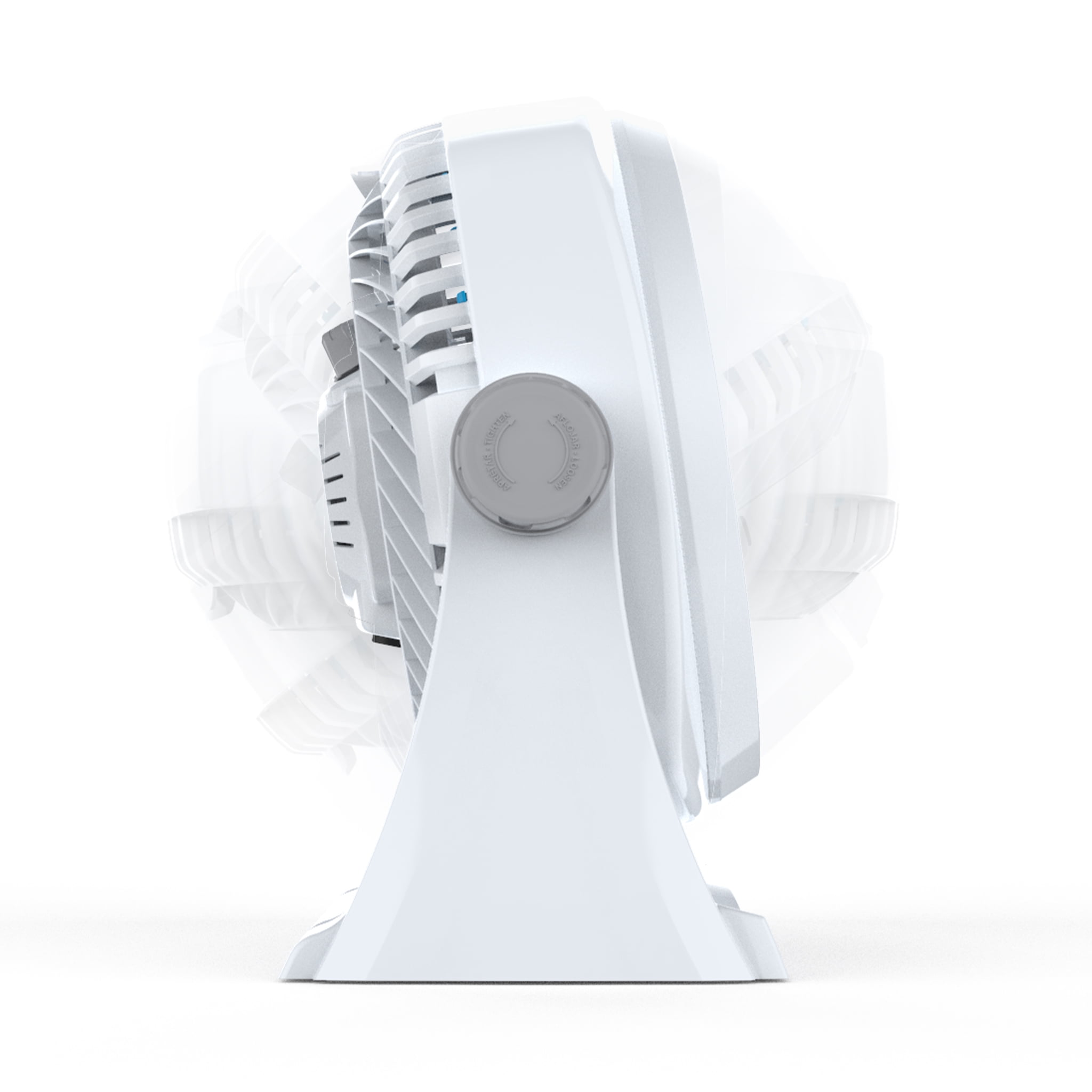 NewAir 12-Inch Portable Desk Fan with 360 Degree Pivot and 3-Speed Airflow (Grey, 12 in) z657r