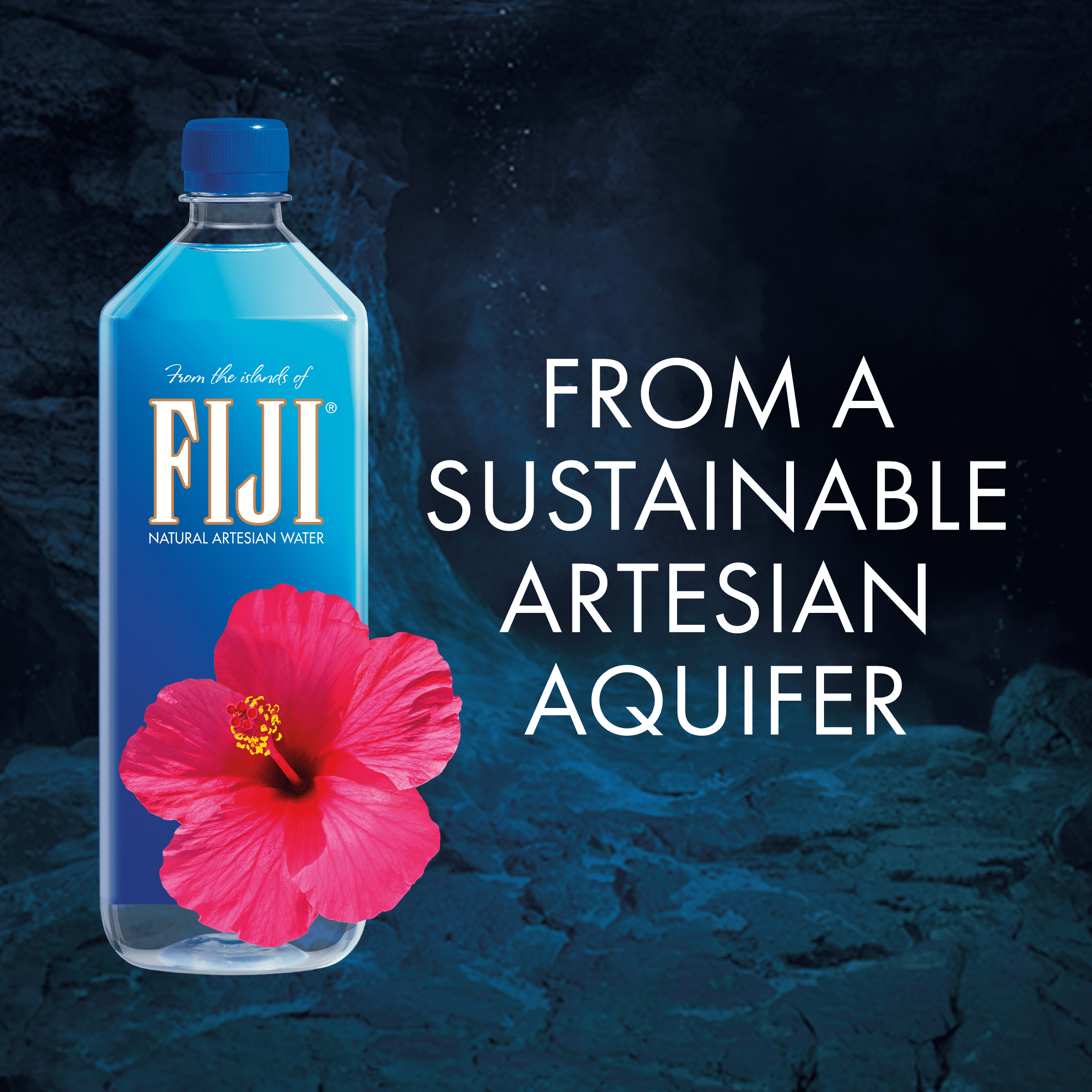 FIJI Natural Artesian Water with Natural Electrolytes (Clear, 33.8 fl oz, Pack of 6) pffzs