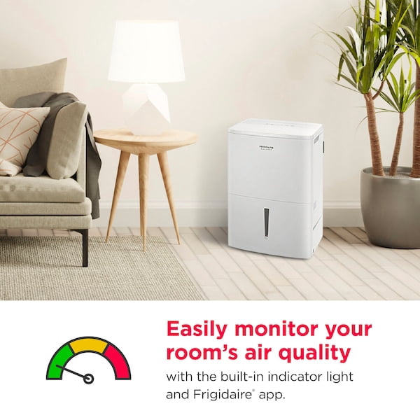 Frigidaire Gallery 2-in-1 Smart Dehumidifier with Wi-Fi and Allergy Filter (White, 35 Pint) rordv