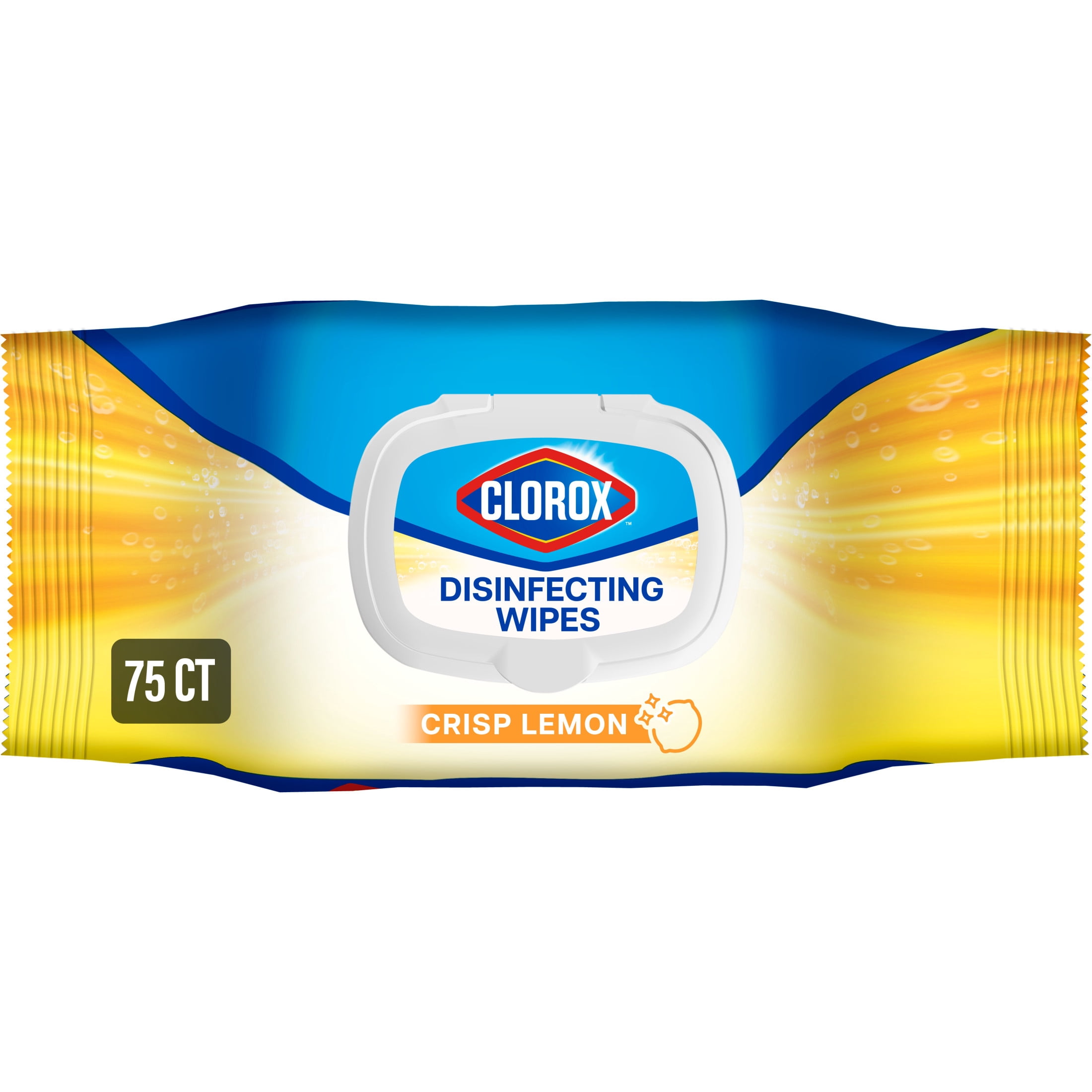 Clorox Disinfecting Cleaning Wipes, Bleach Free Multi-Surface Sanitizing Wipes, Crisp Lemon (75 Count) u9gzg