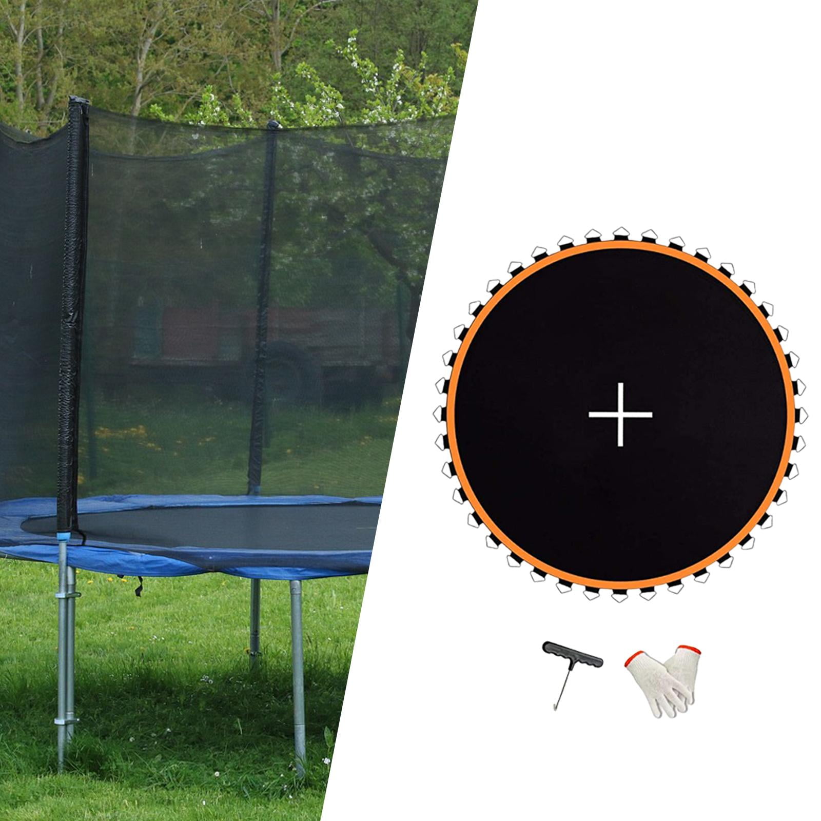 DimyFew Trampoline Replacement Jumping Mat Heavy-Duty Waterproof Mesh (Orange, 6ft 36 Rings) m3no3
