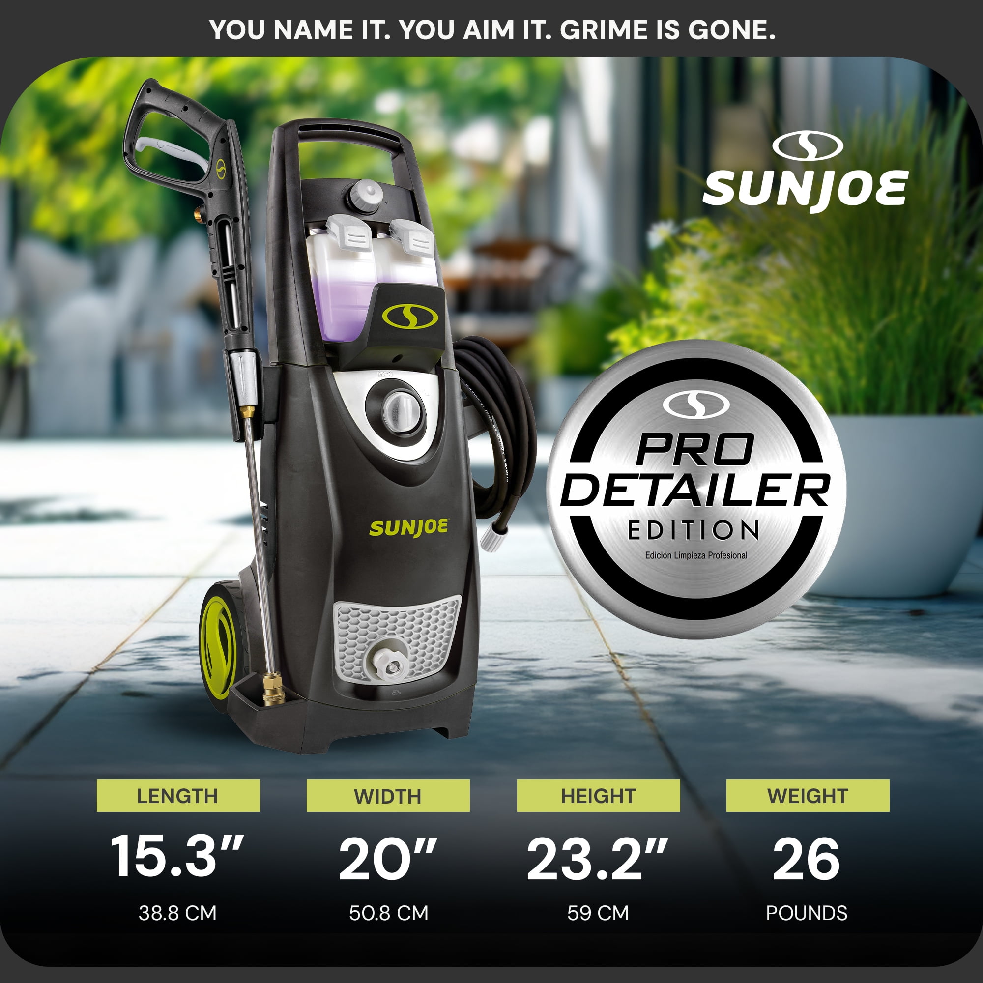 Sun Joe Electric Pressure Washer, Heavy-Duty Portable Power Washer with Wheels (Green, 2030 PSI) pojic