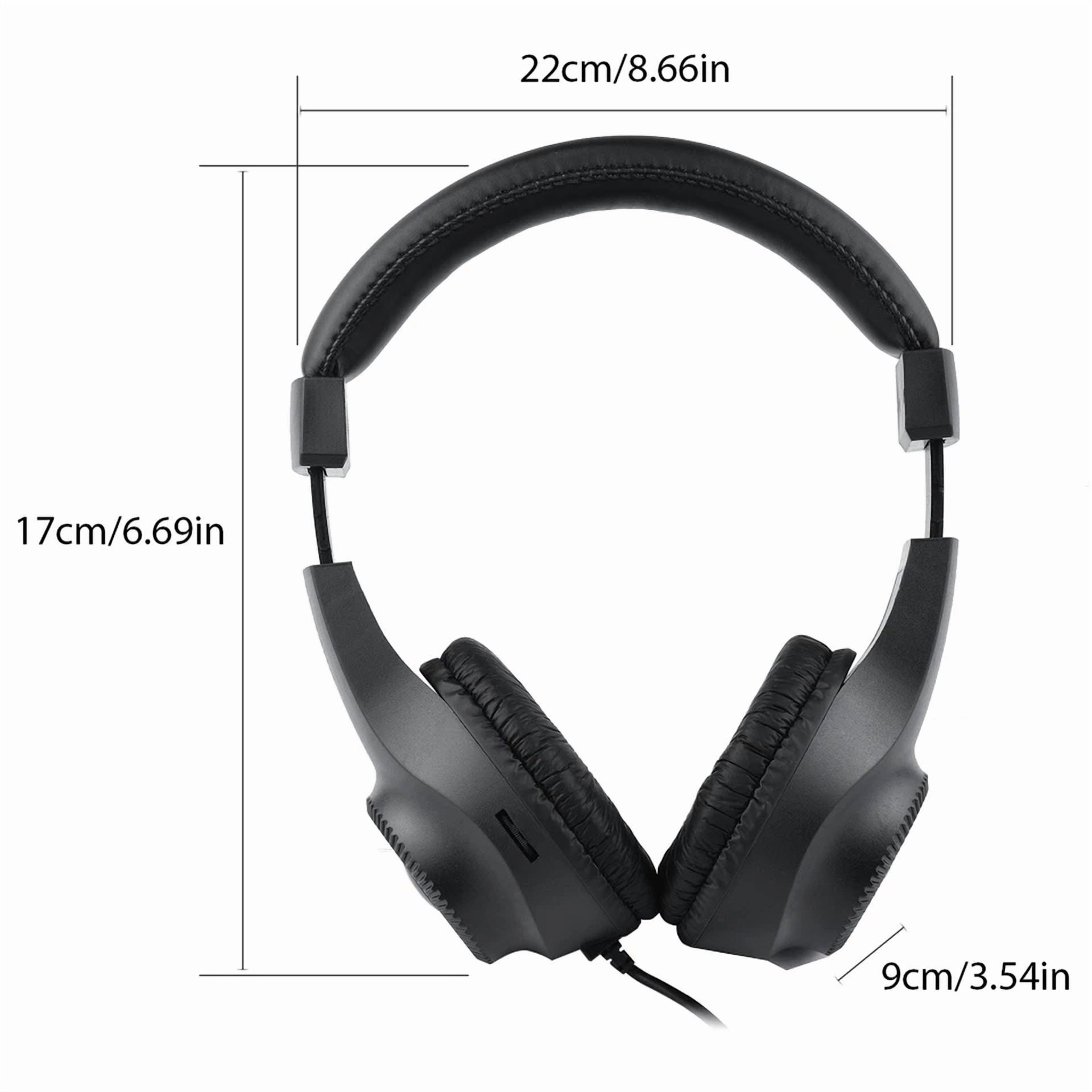Rhea Wired Over-Ear DJ Studio Monitor Headphones (Black, 1 Pack) cbxw6