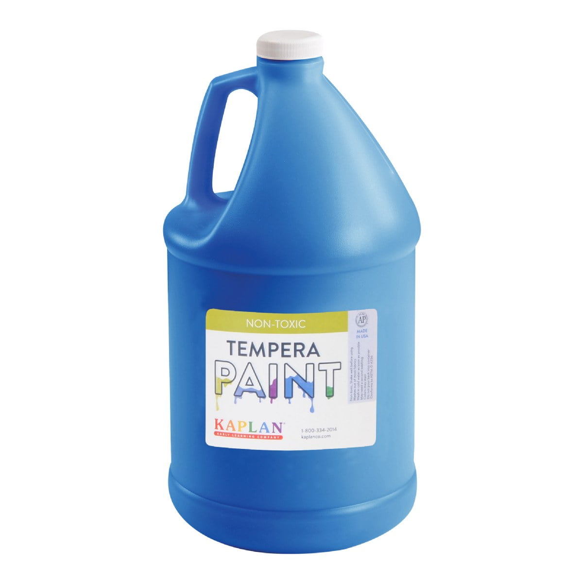 Kaplan Early Learning Company Tempera Paint Set, Vibrant Assorted Colors (8 Gallons) 76ves