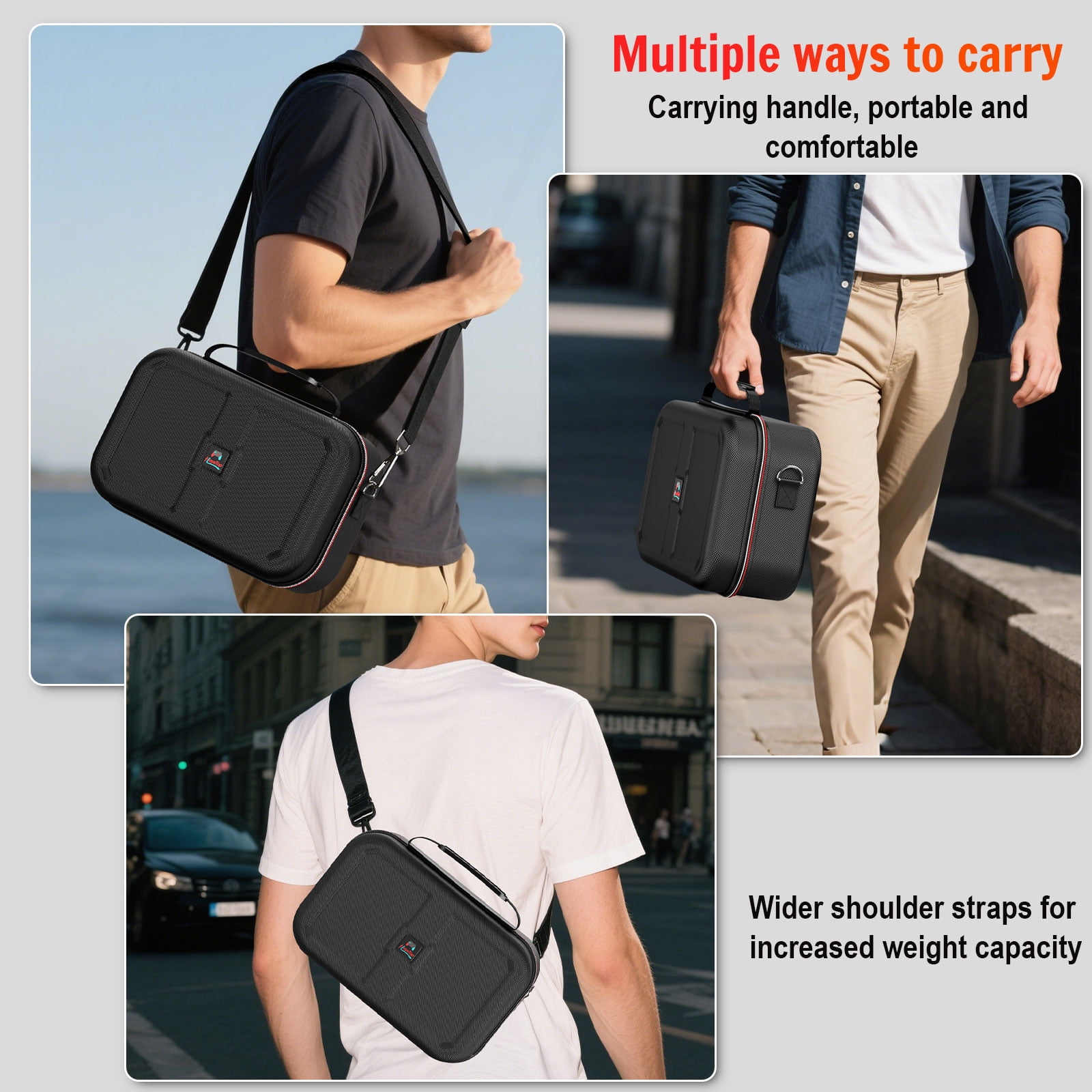 HEYSTOP Carrying Storage Case for Nintendo Switch 2 (Protective Travel Bag, 18 Game Cartridge Slots, Black) y06xw