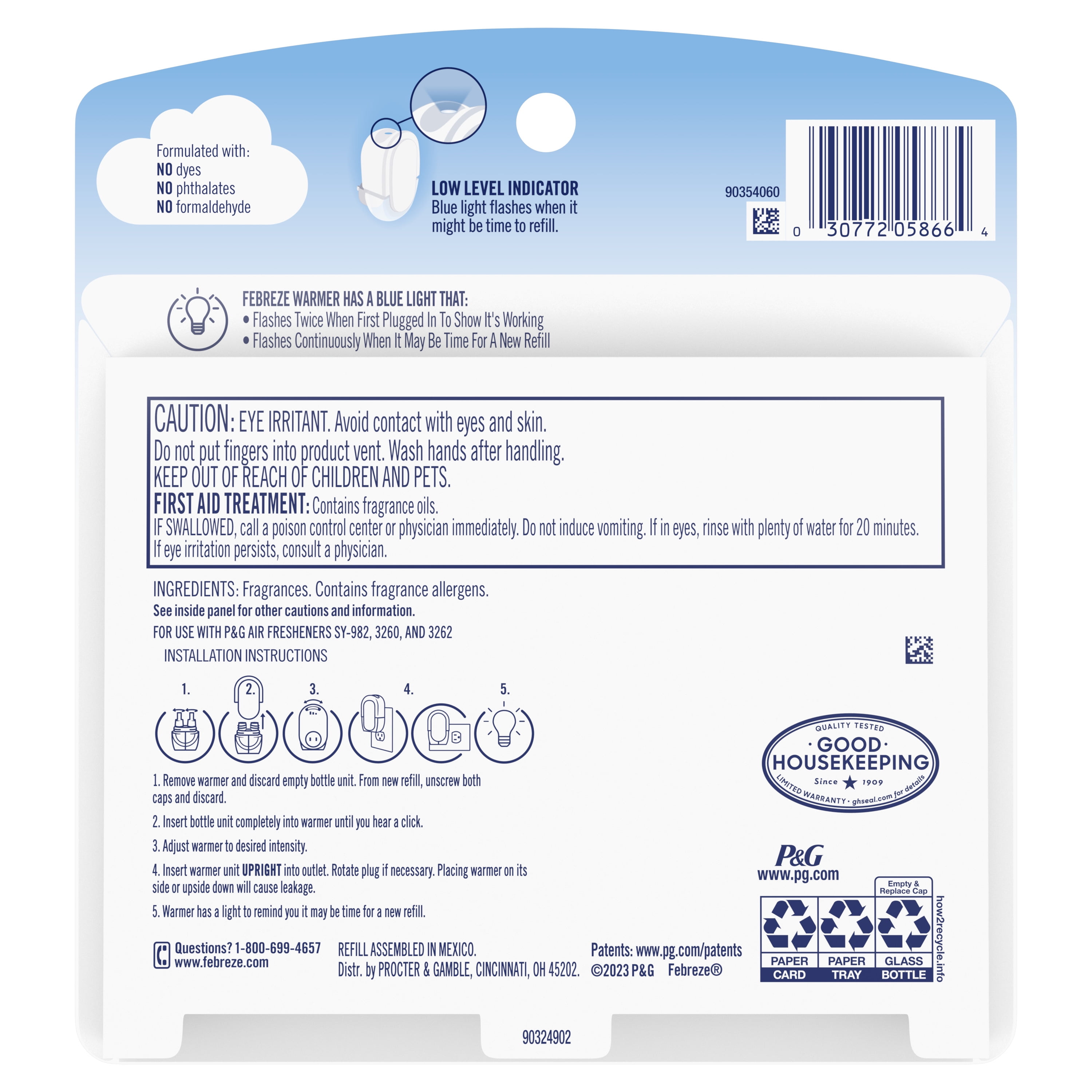 Febreze Fade Defy Plug Air Freshener Scented Oil Refill (Downy Calm, 2 Pack, 1.75 fl oz) dvest