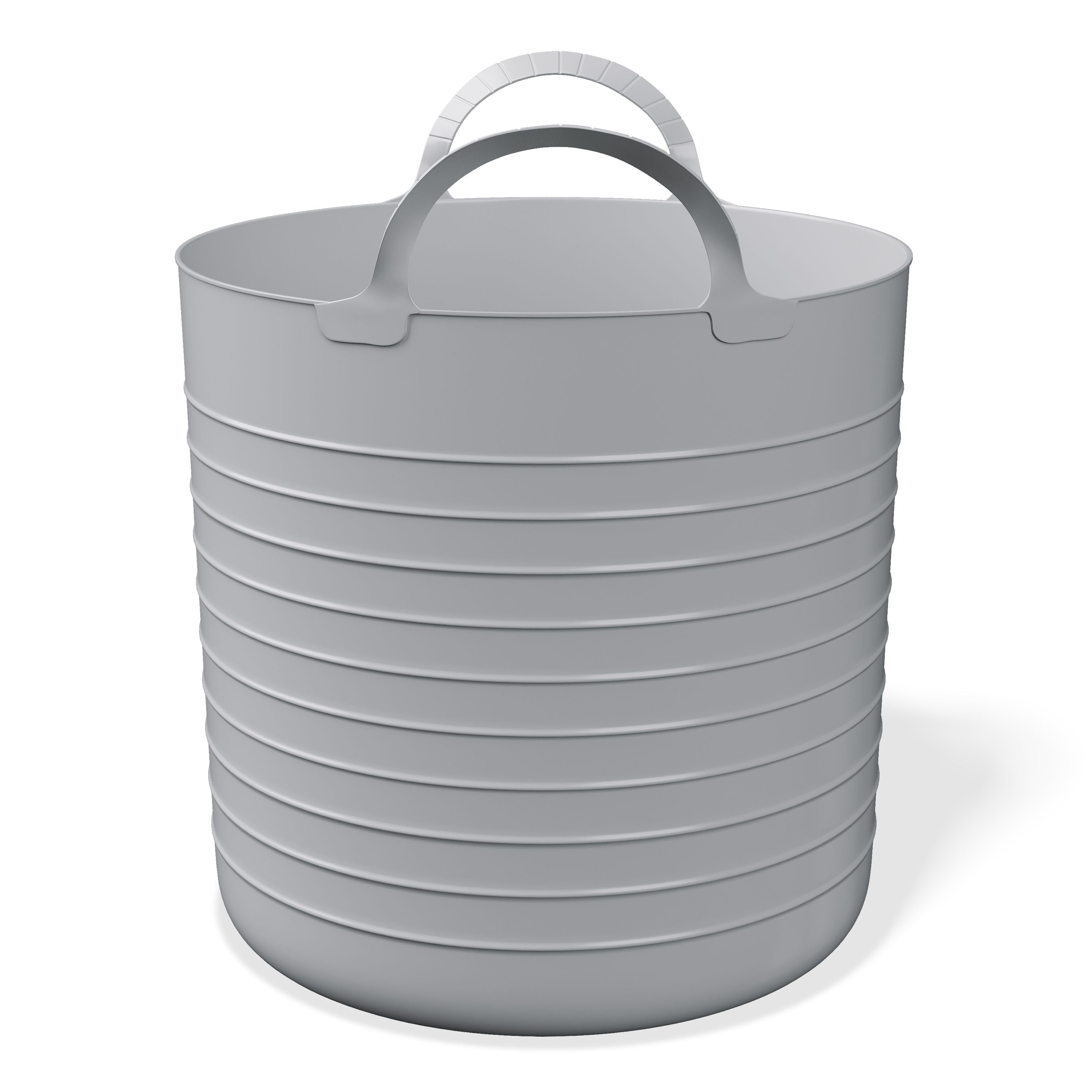 Mainstays Kids Large Flexible Storage Basket (Gray, 10 Gallon) qjbim