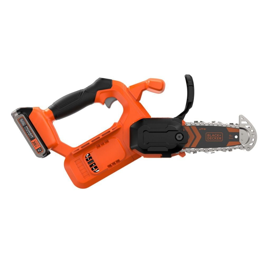 BLACK+DECKER 20V MAX Cordless Pruning Chainsaw Kit with 1.5 Ah Battery (6 in Bar) aezi2