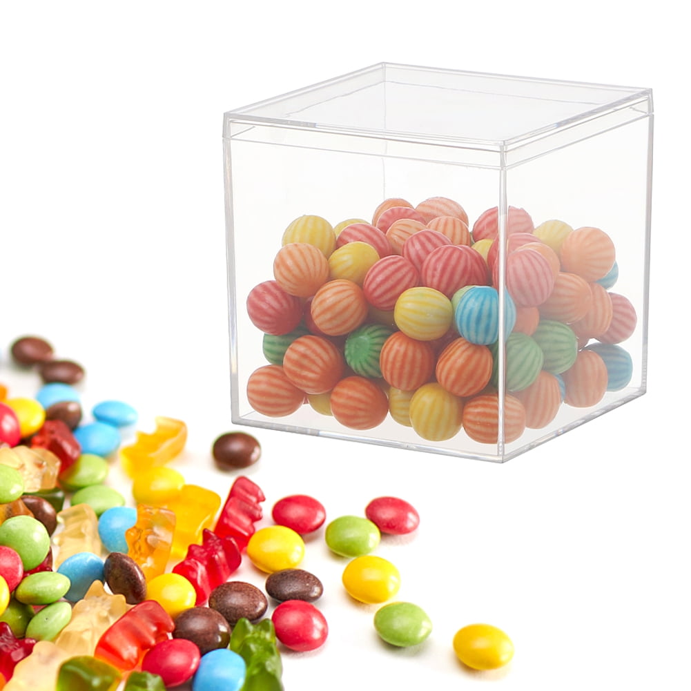 Hnlhot Clear Plastic Storage Containers with Lids, Airtight Organizer Boxes for Jewelry and Craft Supplies (12-Pack, 2 in) 6lcv9
