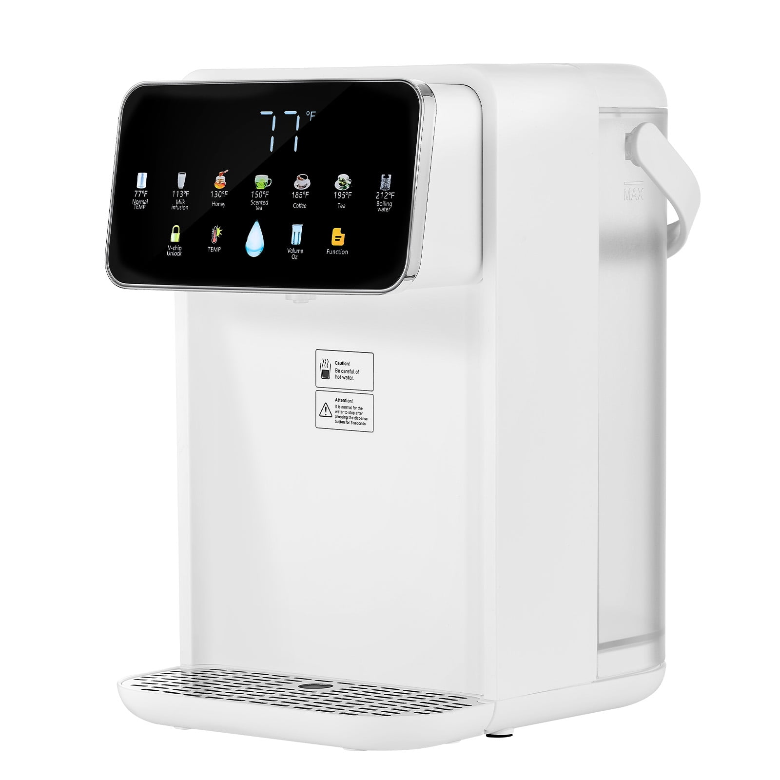 KFFKFF Countertop Instant Hot Water Dispenser, Rapid Heating with Adjustable Temperature & Volume (118 oz) k4pz5
