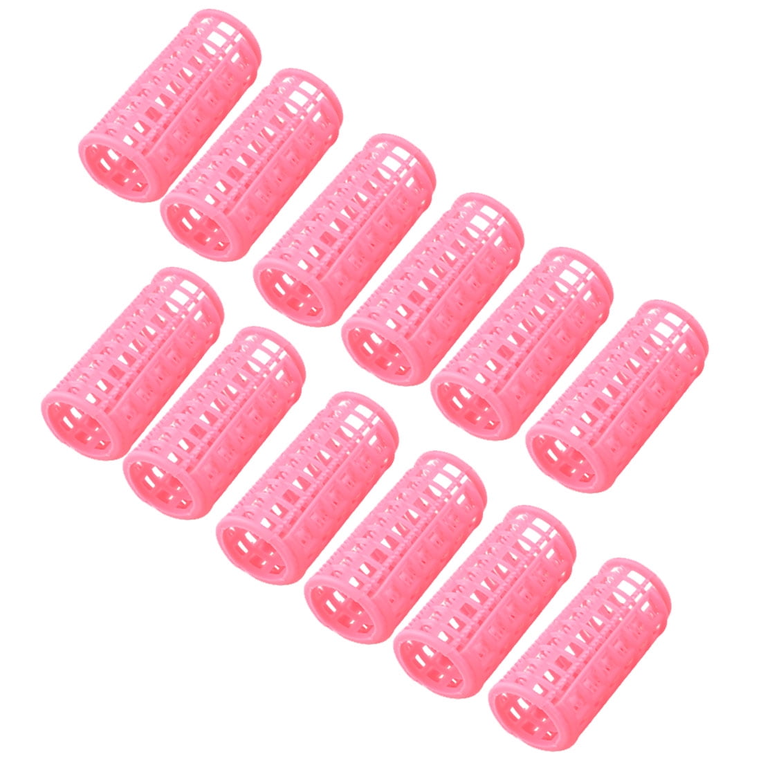 REGALWOVEN Plastic Hair Rollers for DIY Heatless Curls (Pink, 12 Pcs) xht4j