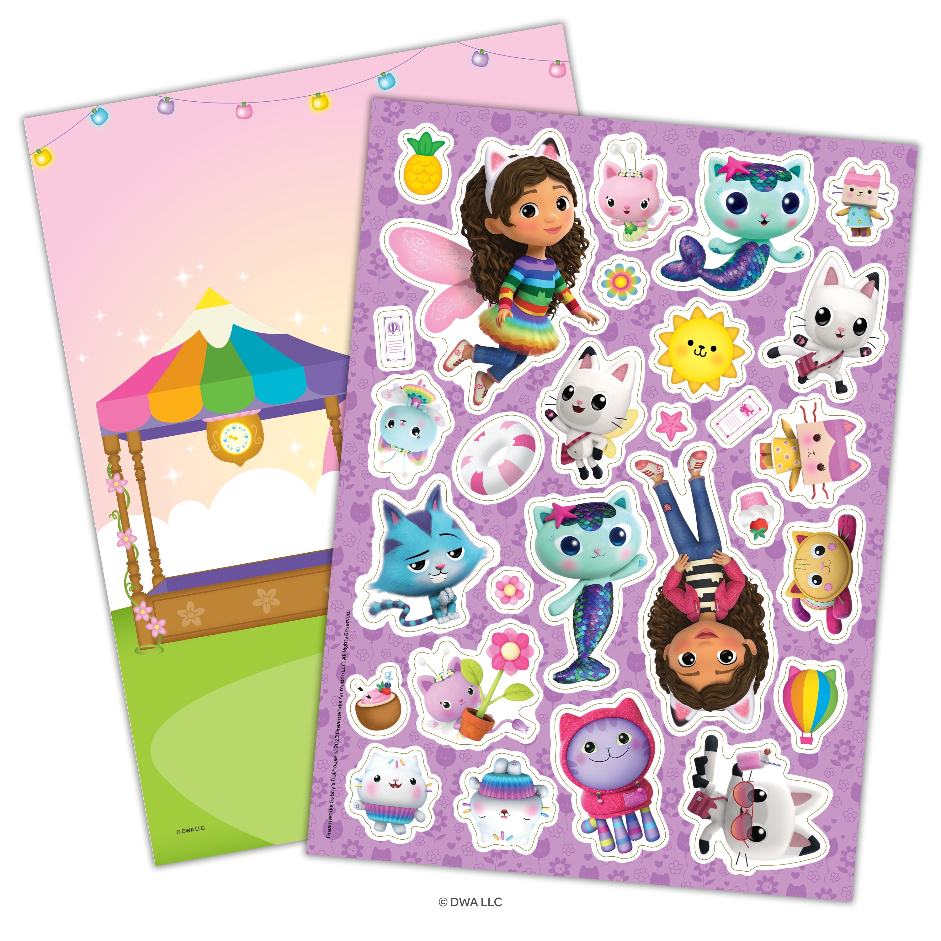 Gabby's Dollhouse 5-in-1 Coloring and Activity Book with Stickers (144 Pages) zi7qa