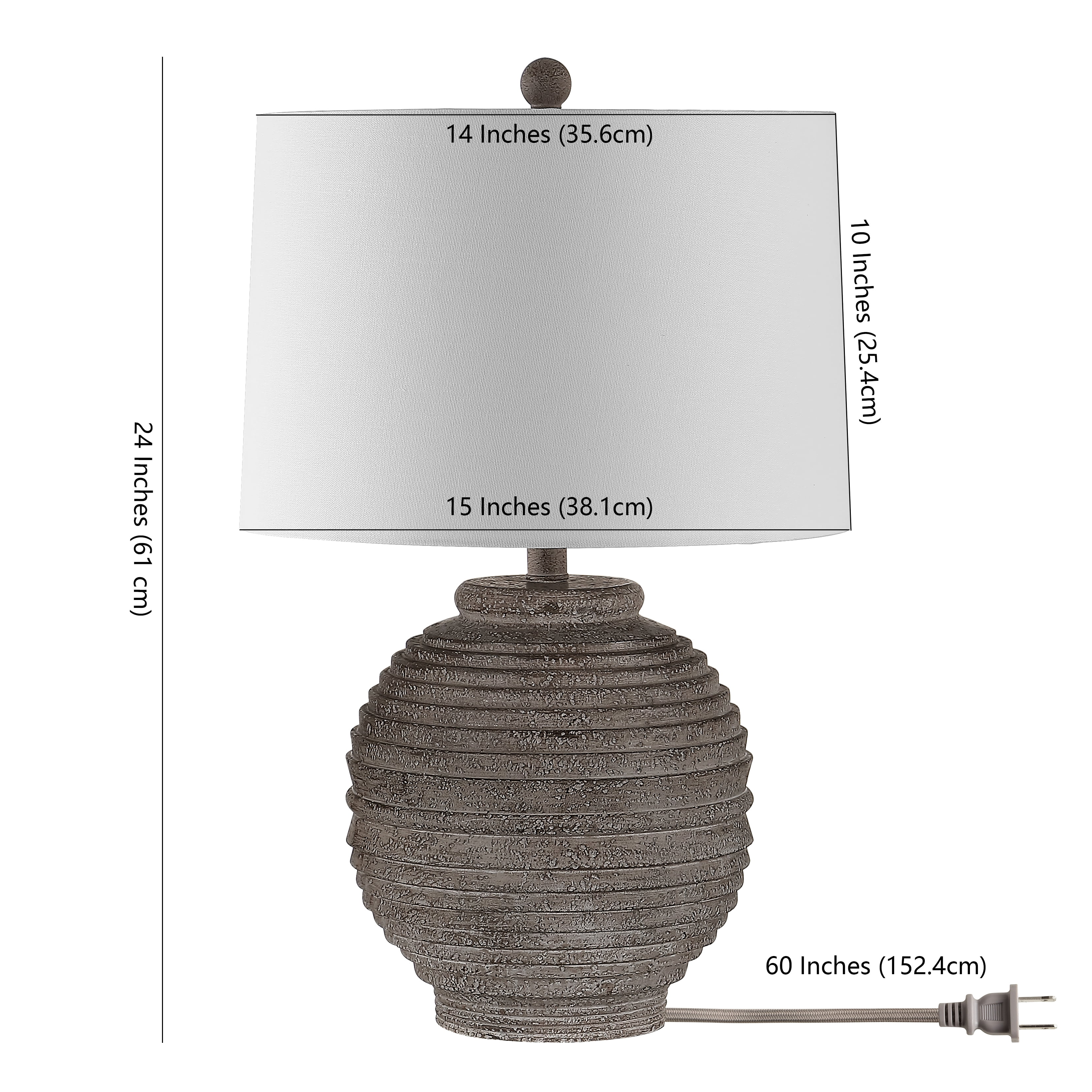 Safavieh Pendri Classic Contemporary Table Lamp with LED Bulb (Brown, 24 in.) z1duk