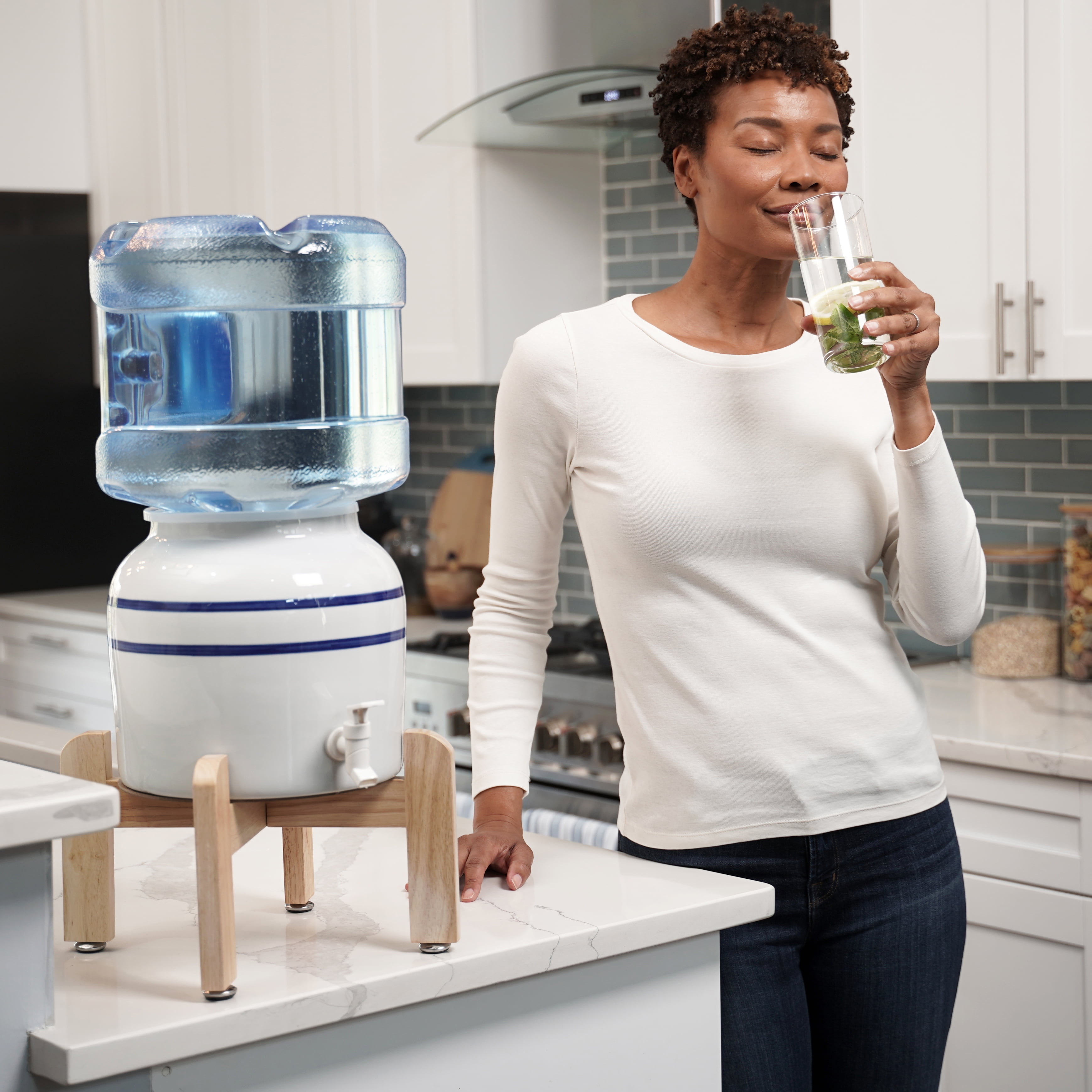 Primo Water Countertop Water Dispenser (White, 5 gal) 84jns