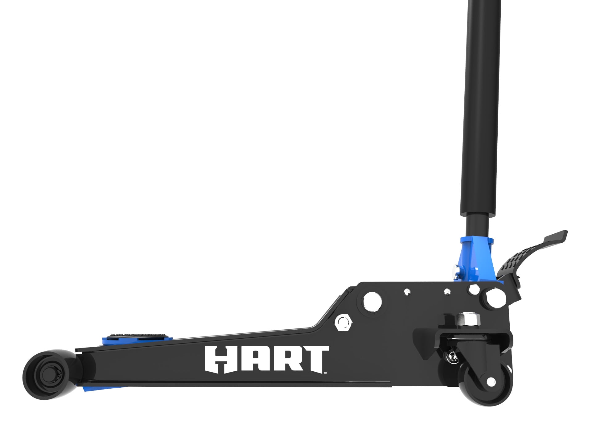 HART Heavy Duty 2 Ton Hydraulic Garage Jack for Cars, SUVs, and Trucks (Blue, 4000 lb Capacity) n310m