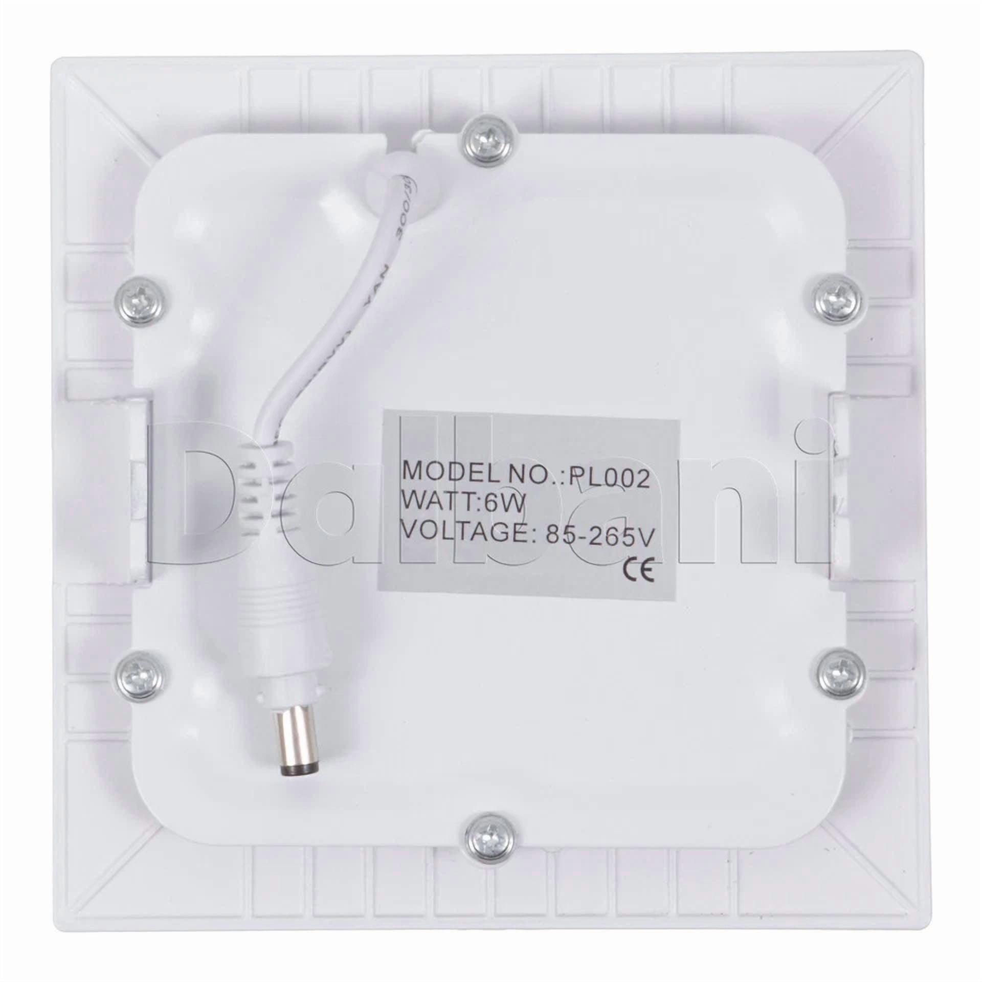 Knack 6W LED Recessed Square Ceiling Panel Light (White, 4000K Neutral White) cxtja