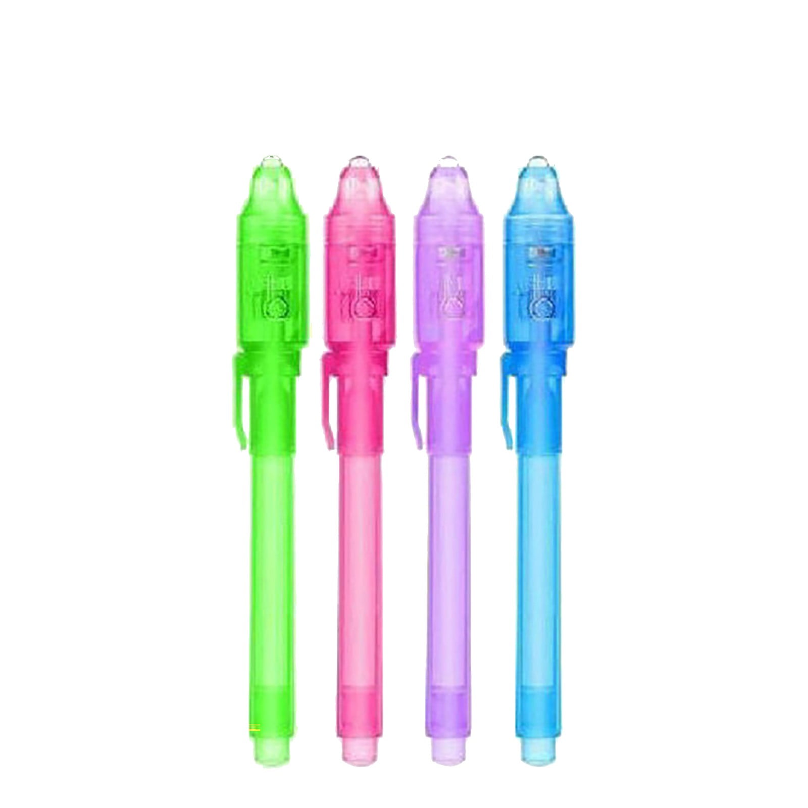 Meiiso Invisible Ink Pens with UV Light for Secret Messages and Spy Games (Pink, 4 Pack) deq9m