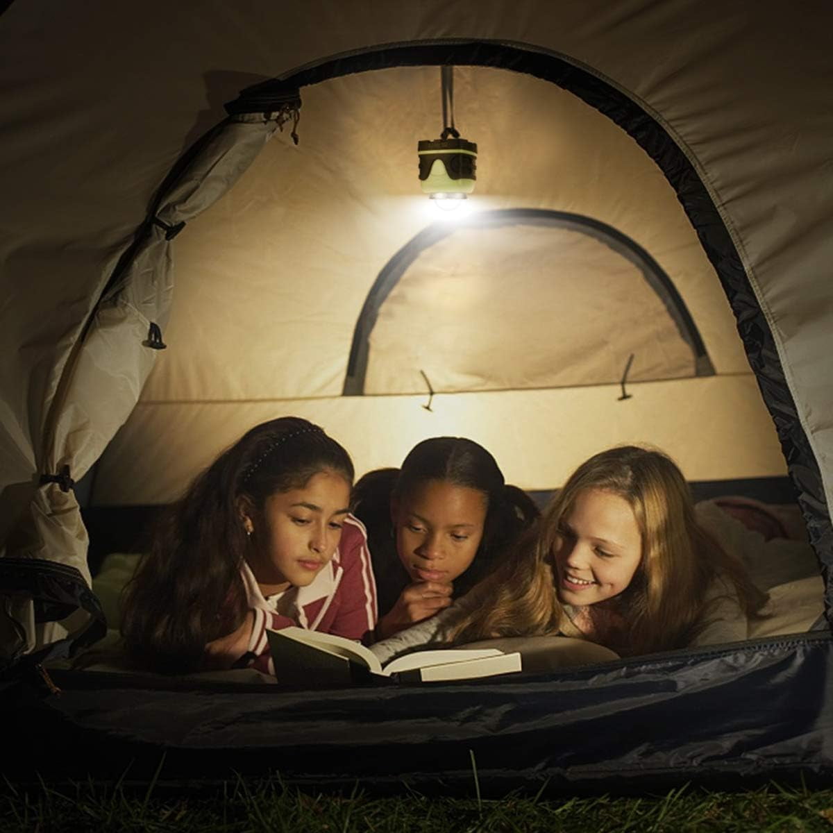 Lepro LED Camping Lanterns, 1000 Lumen Portable Tent Lights with 4 Dimmable Modes (Green, 2-Pack) o4oik - Image 3
