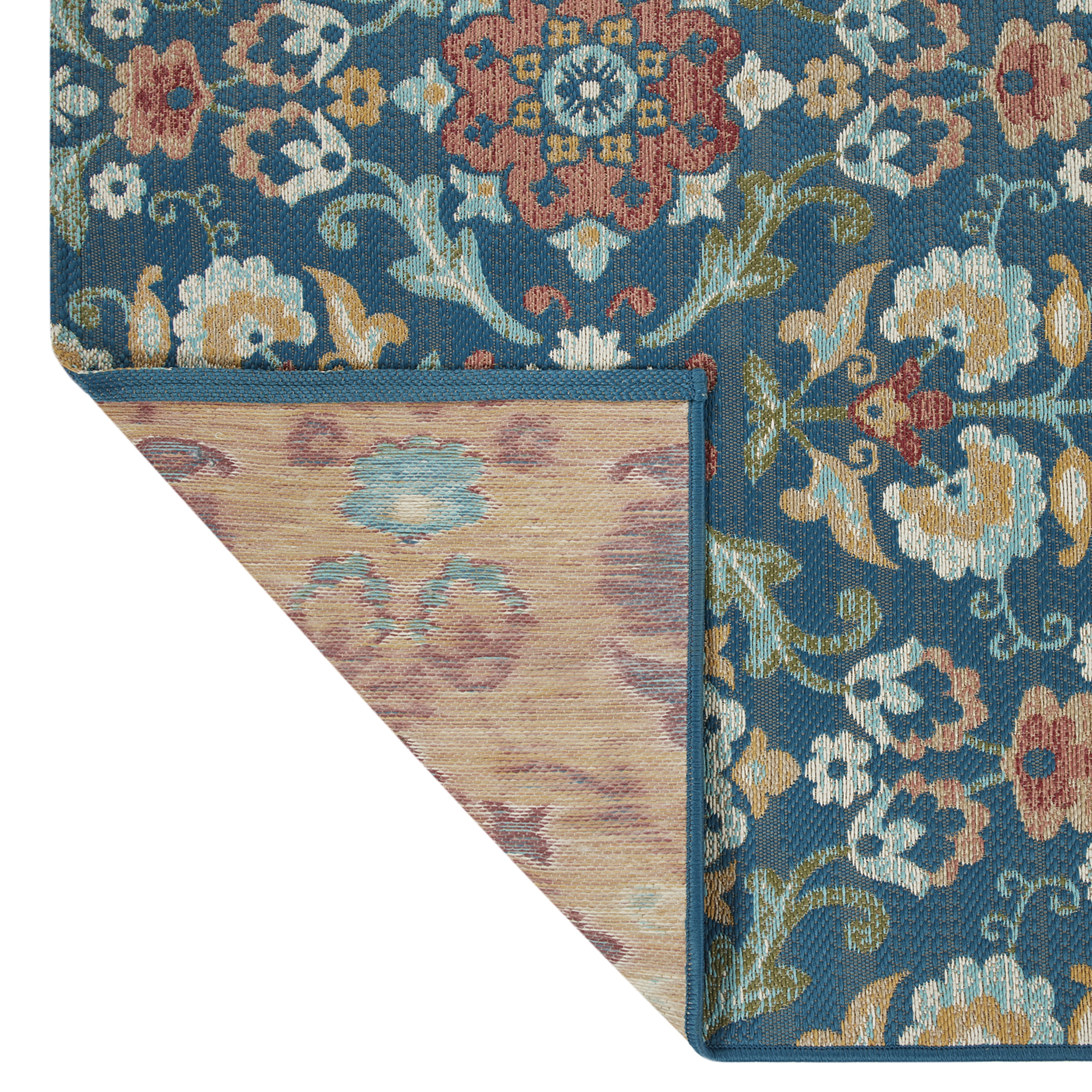 Mainstays Medallion Outdoor Rug (Multi-Color, 5 ft x 7 ft) fn4ce