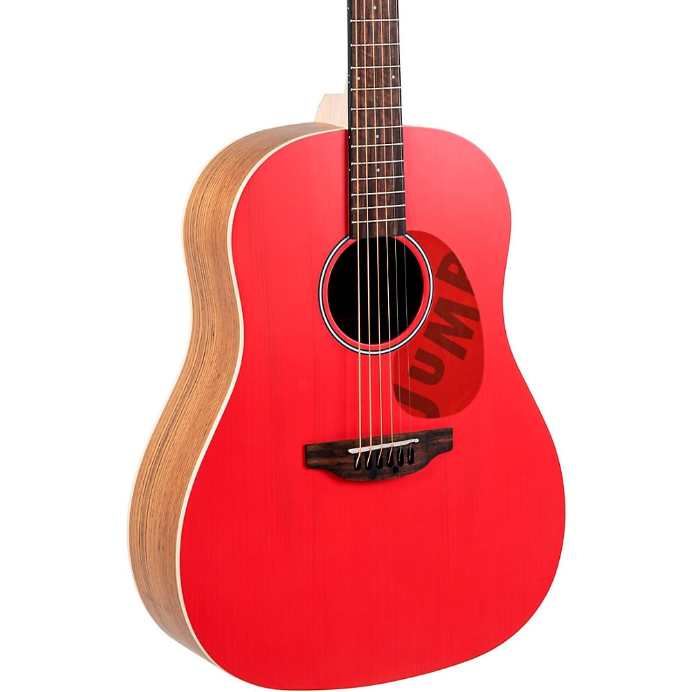 Applause AAS-69 Jump Series Slope Shoulder Dreadnought Acoustic Guitar (Lipstick Red, 25.5 in Scale) bmulj