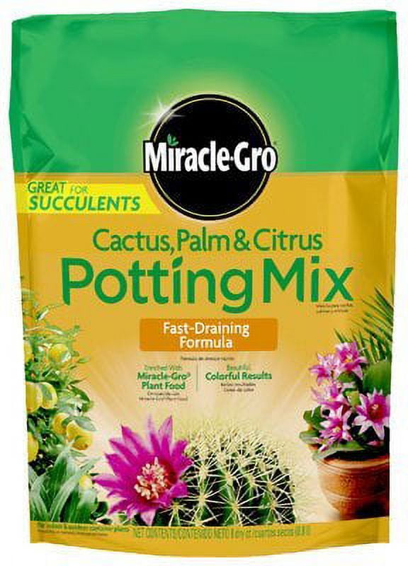 Scotts Miracle-Gro Cactus Palm & Citrus Potting Mix Soil (8 qt) 23tzd