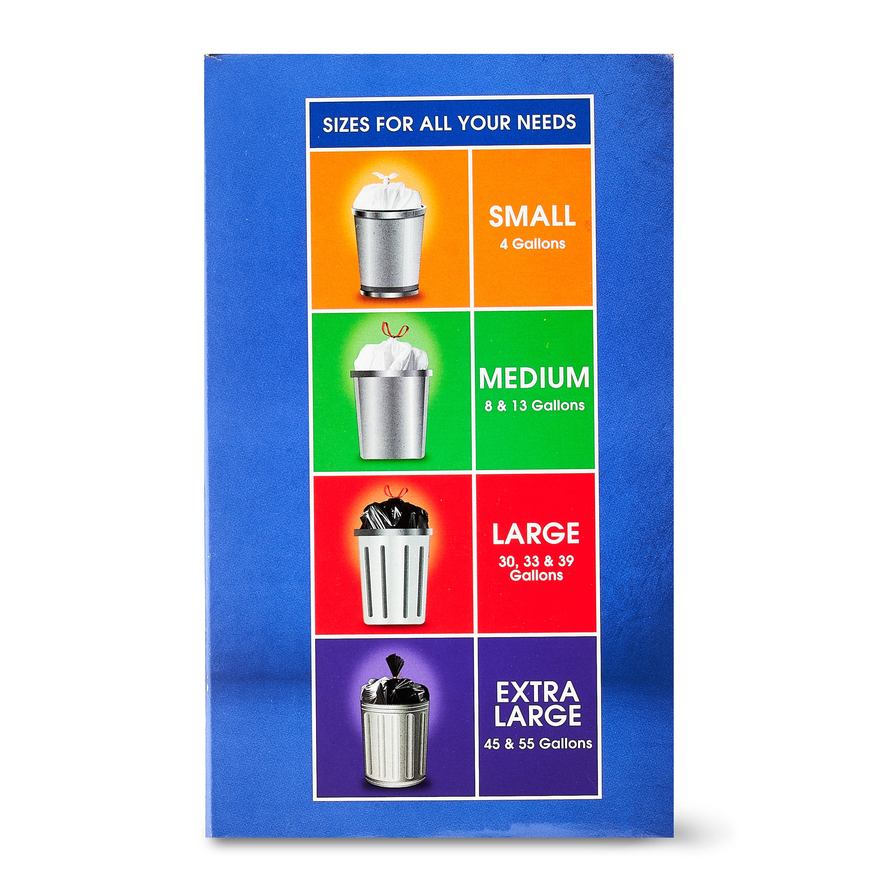 Great Value Sustainable Multi-Purpose Drawstring Trash Bags (30 Gallon, 40 Count) 67ois
