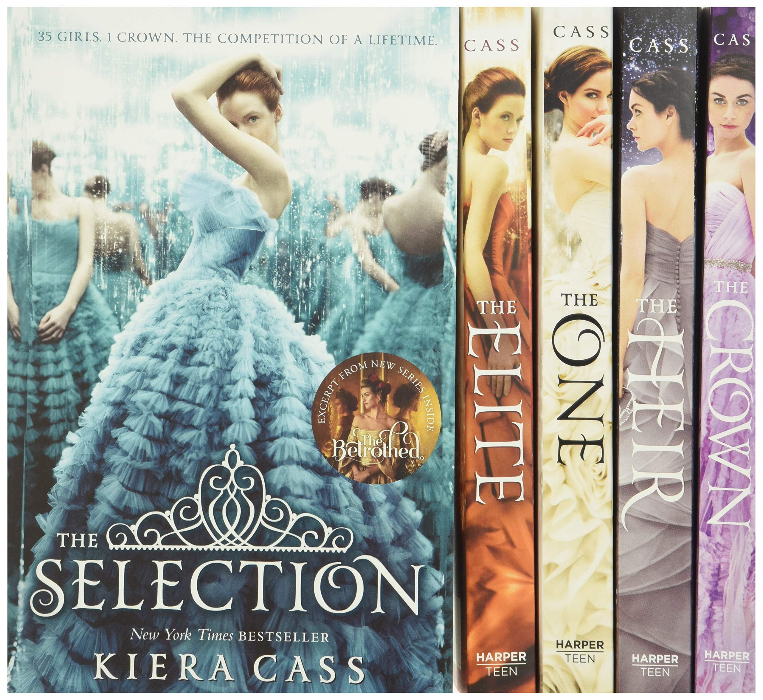 Kiera Cass The Selection Series 5-Book Box Set (Complete Collection, 5 Books) mwcqa