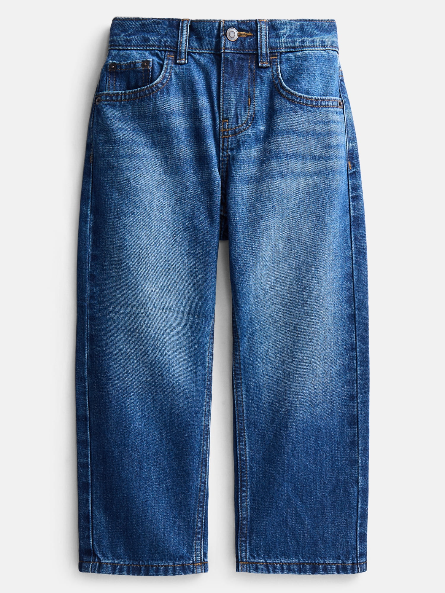 Wonder Nation Boys Relaxed Straight Leg Denim Jeans (Grey, 4-16 Slim & Husky) xd8a4