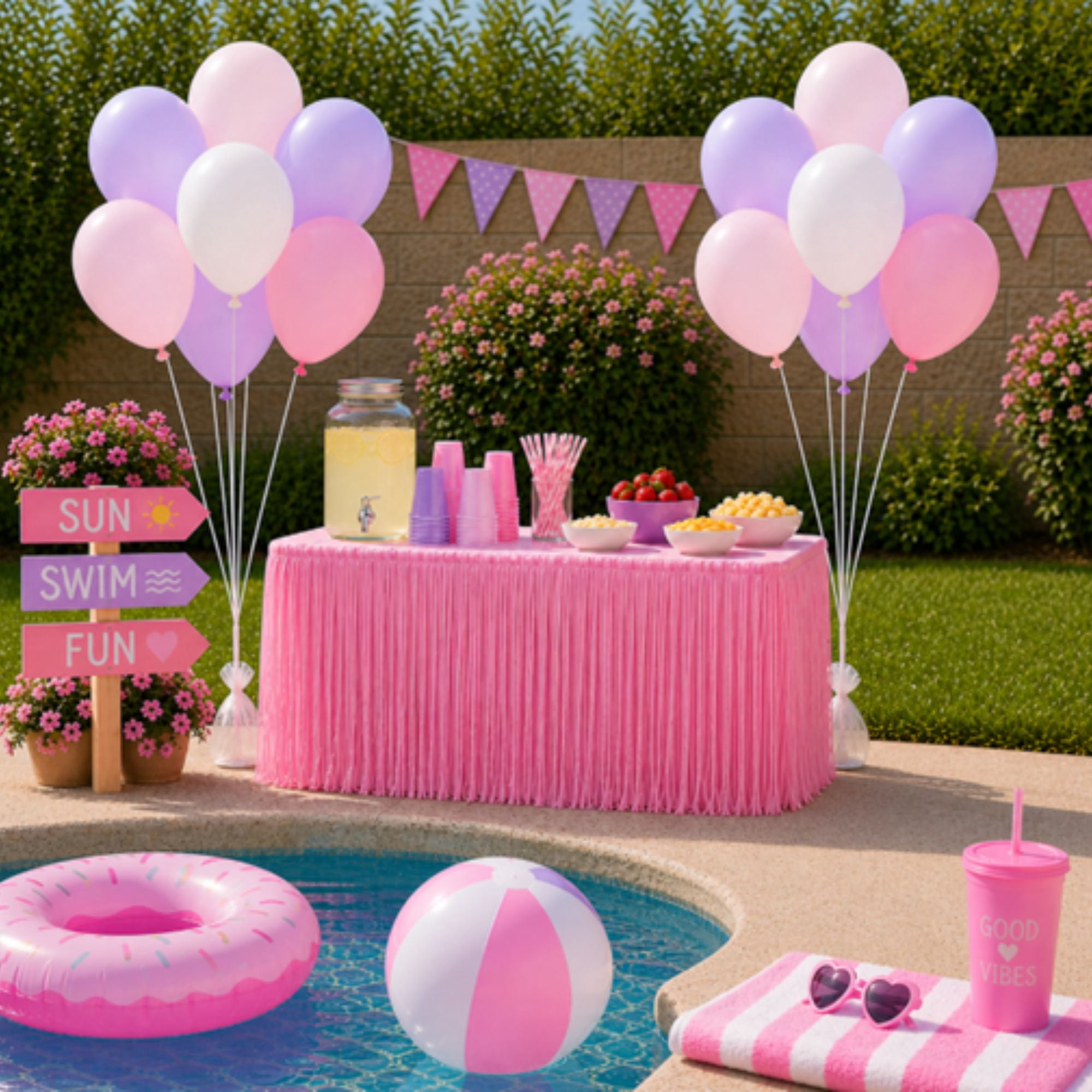Way To Celebrate Latex Party Balloons, Decorative Assorted Shades (Pink, 20 Pieces, 9 in) fyfe3