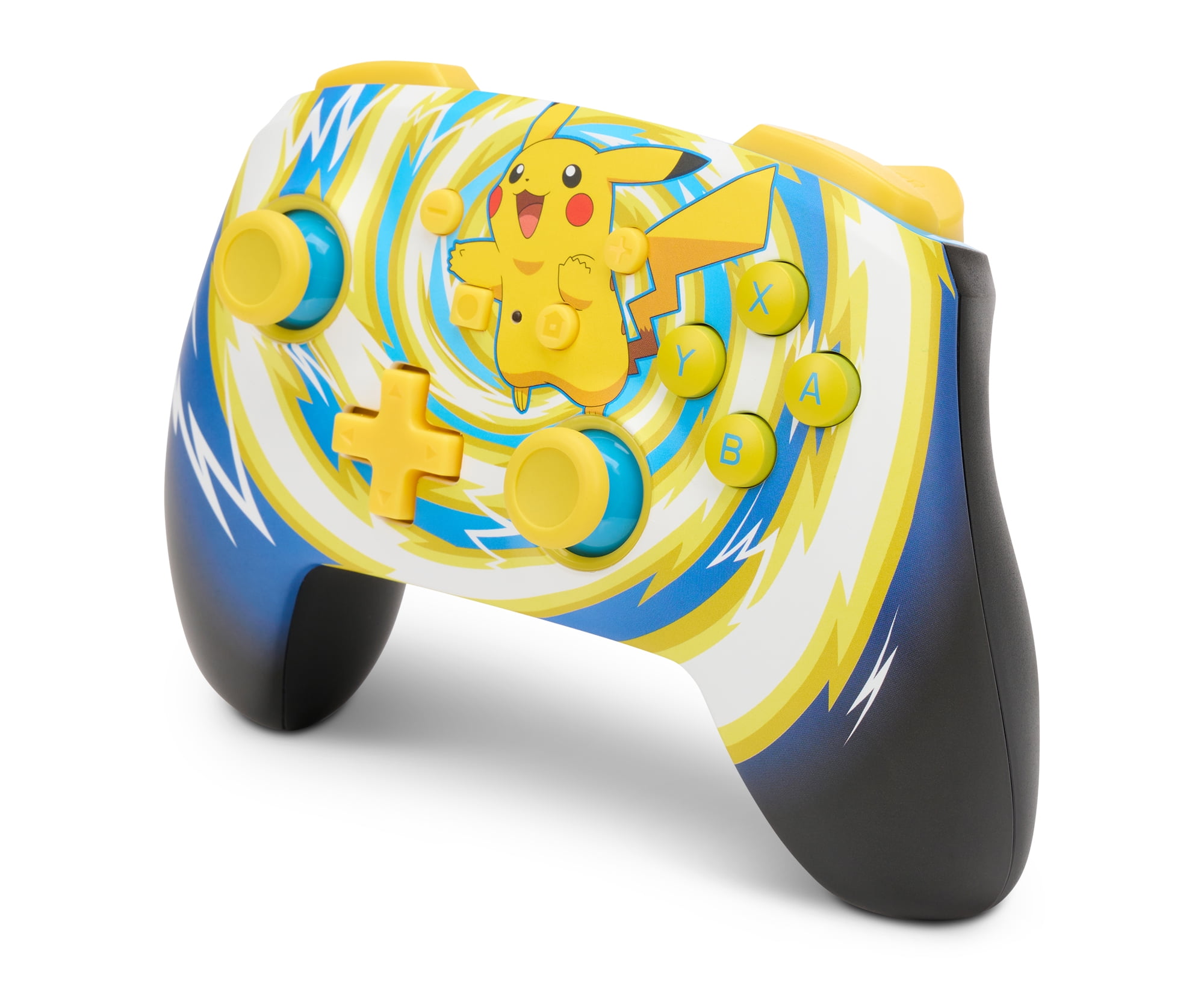 PowerA Enhanced Wireless Controller for Nintendo Switch - Pokémon Pikachu Vortex (Yellow, 10 ft) xytz2