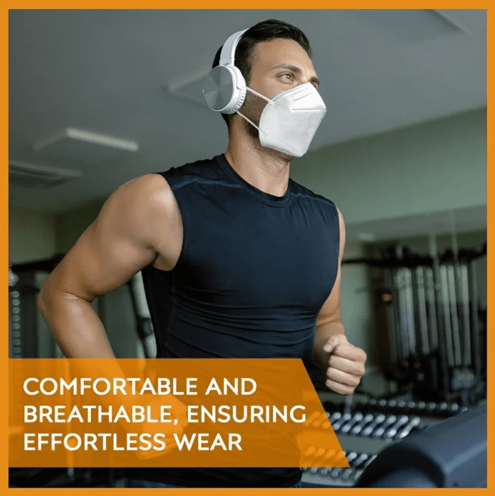 AdventureWrap KN95 Face Masks 5-Layer Protective Respirator (White, 50 Pack) udn0t