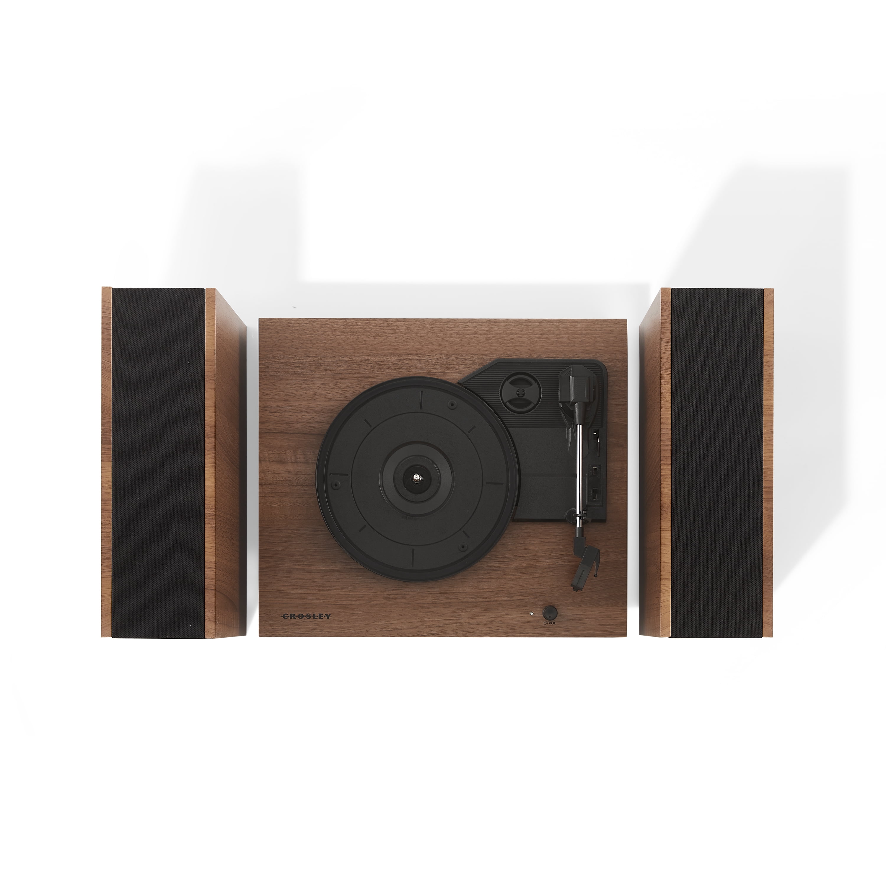 Crosley Riff Bluetooth Vinyl Record Player with Speakers (3-Speed Turntable, 6 Modular Layouts) x6qj5