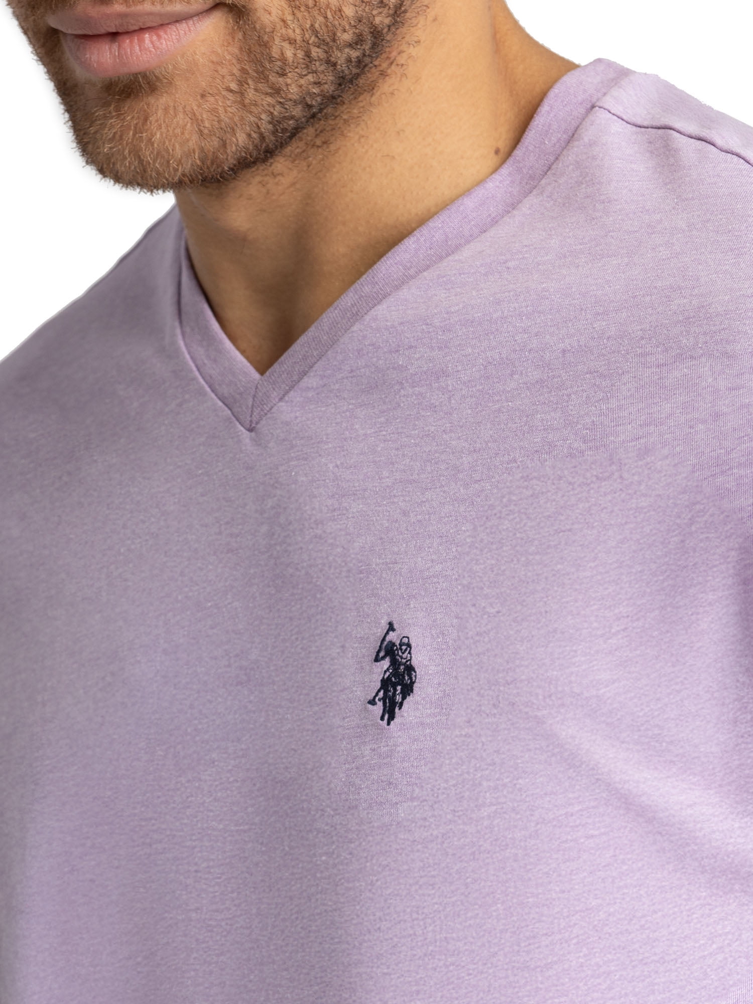 U.S. Polo Assn. Men's Basic Short Sleeve V-Neck T-Shirt (Solid, S) j99l1
