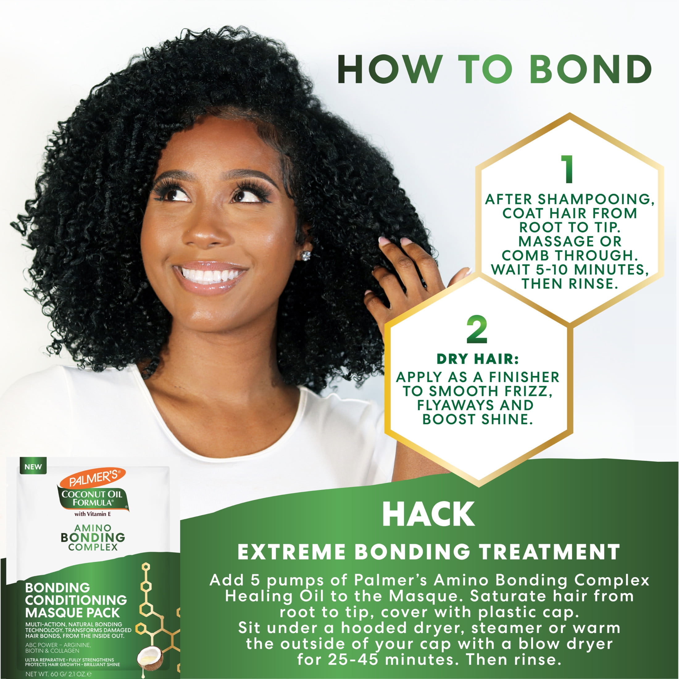 Palmer's Coconut Oil Formula Amino Bonding Complex Reparative Hair Masque (2.1 fl oz) hlrja